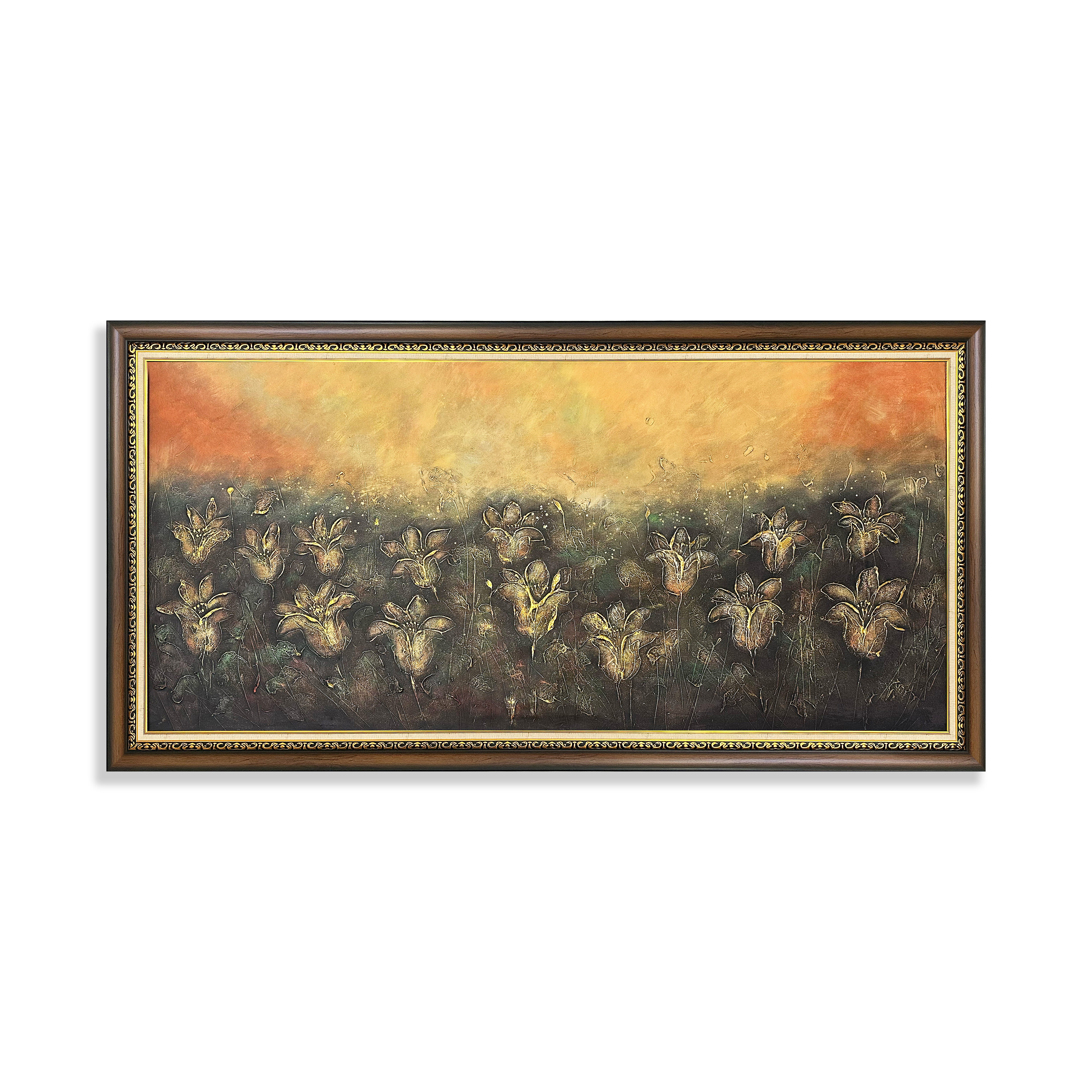 Lukisan Bunga Abstrak