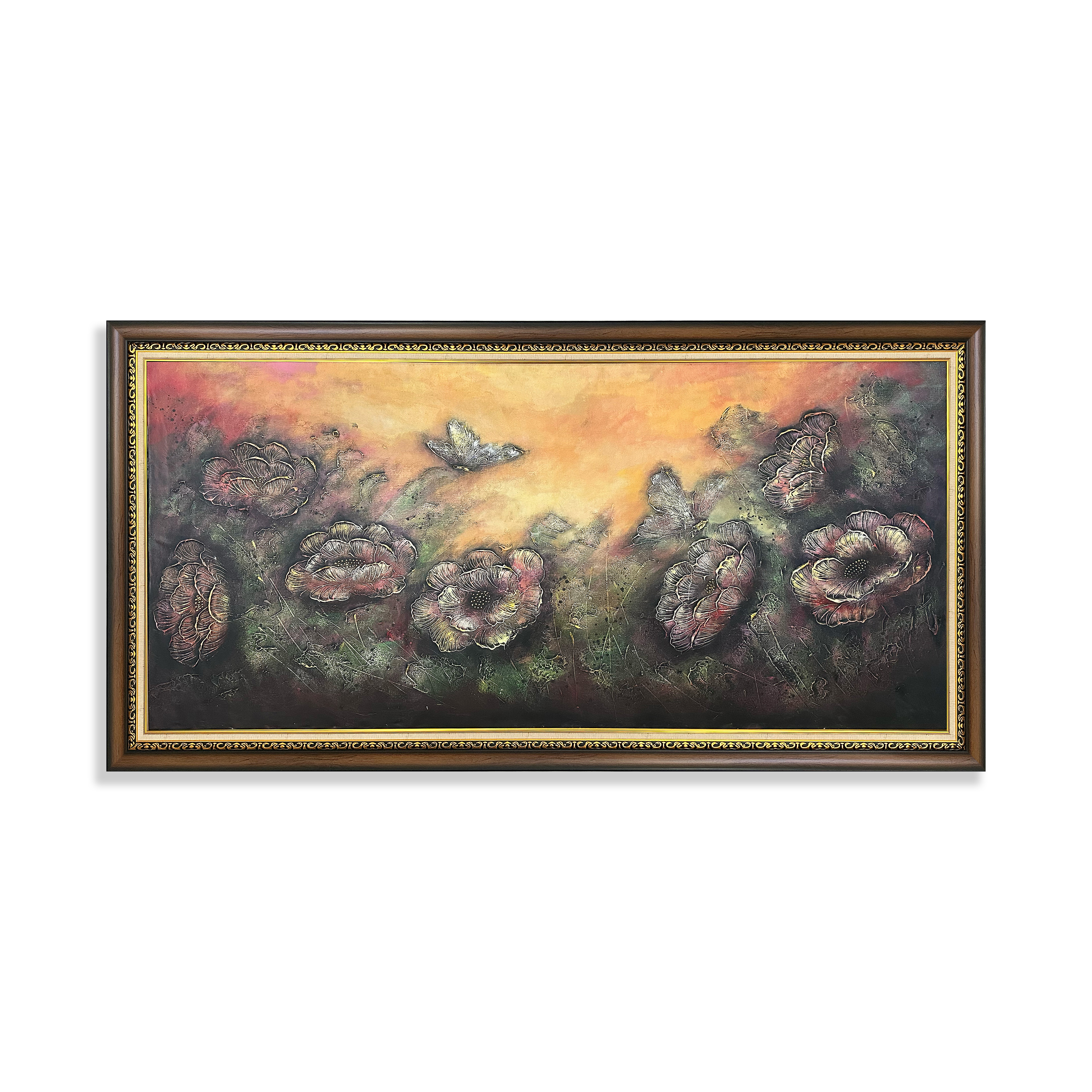 Lukisan Bunga dan Kupu-Kupu