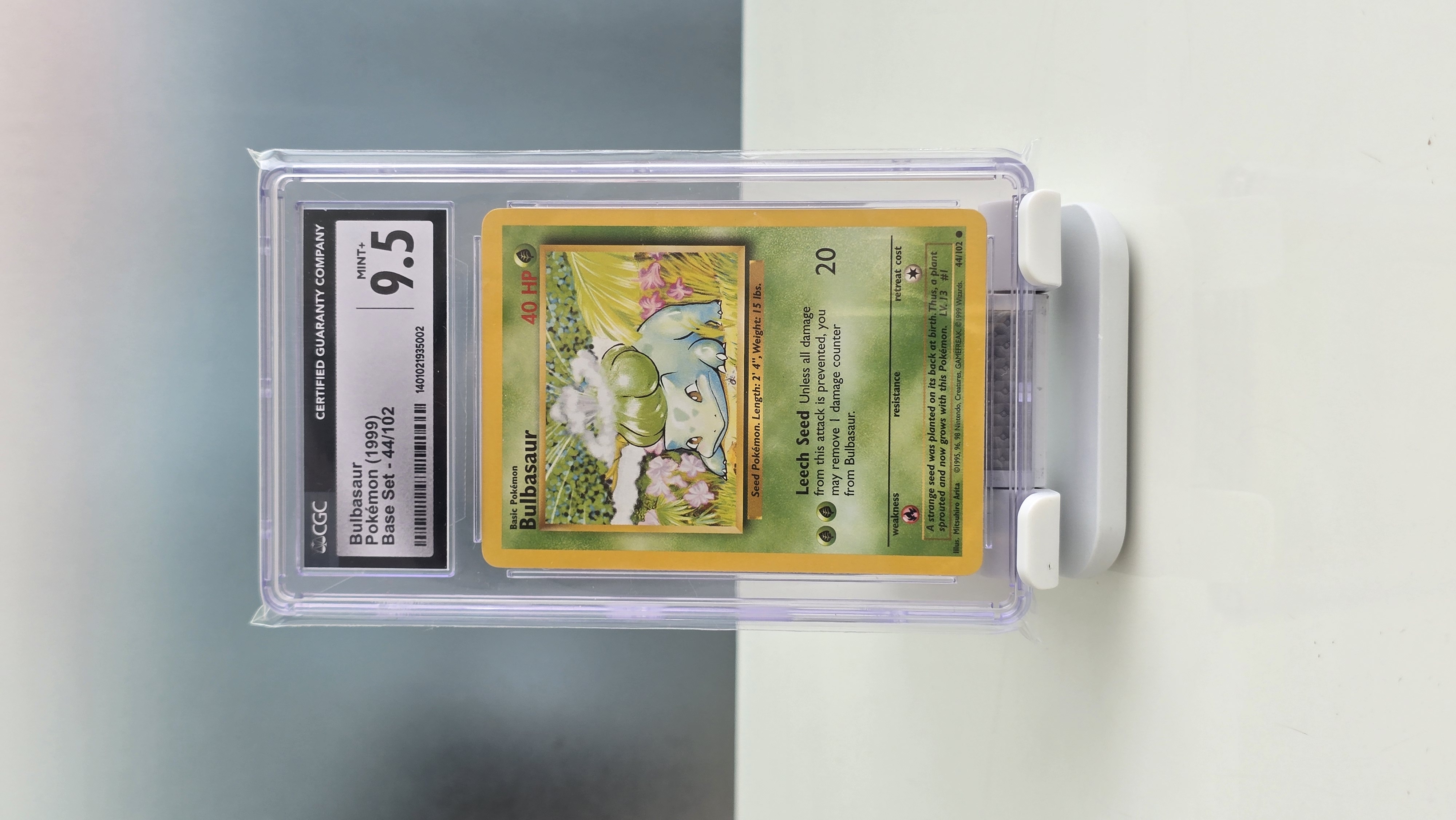 CGC 9.5 Bulbasaur Base Set 1999