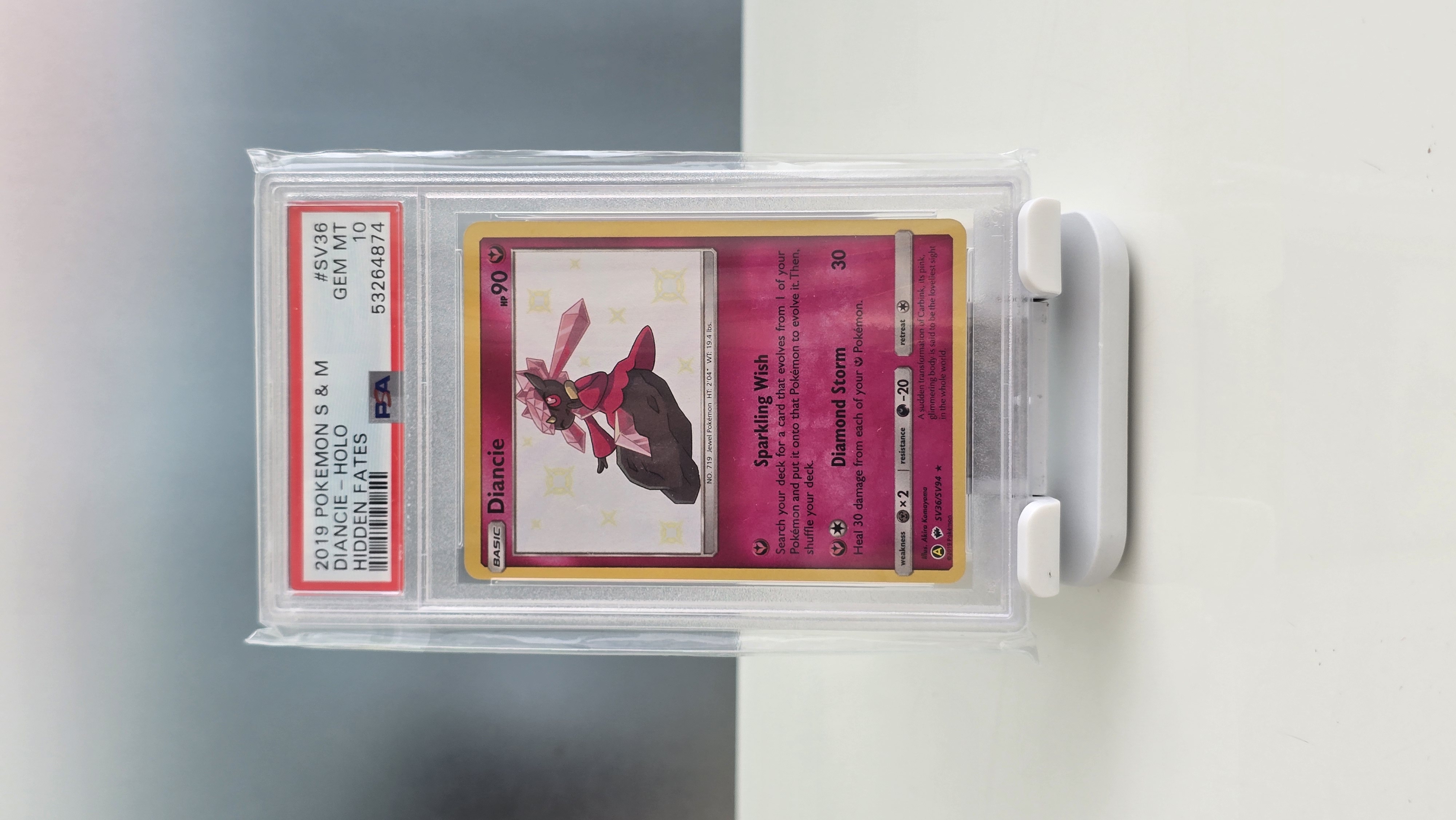 PSA 10 Diancie - Holo - Hidden Fates 2019