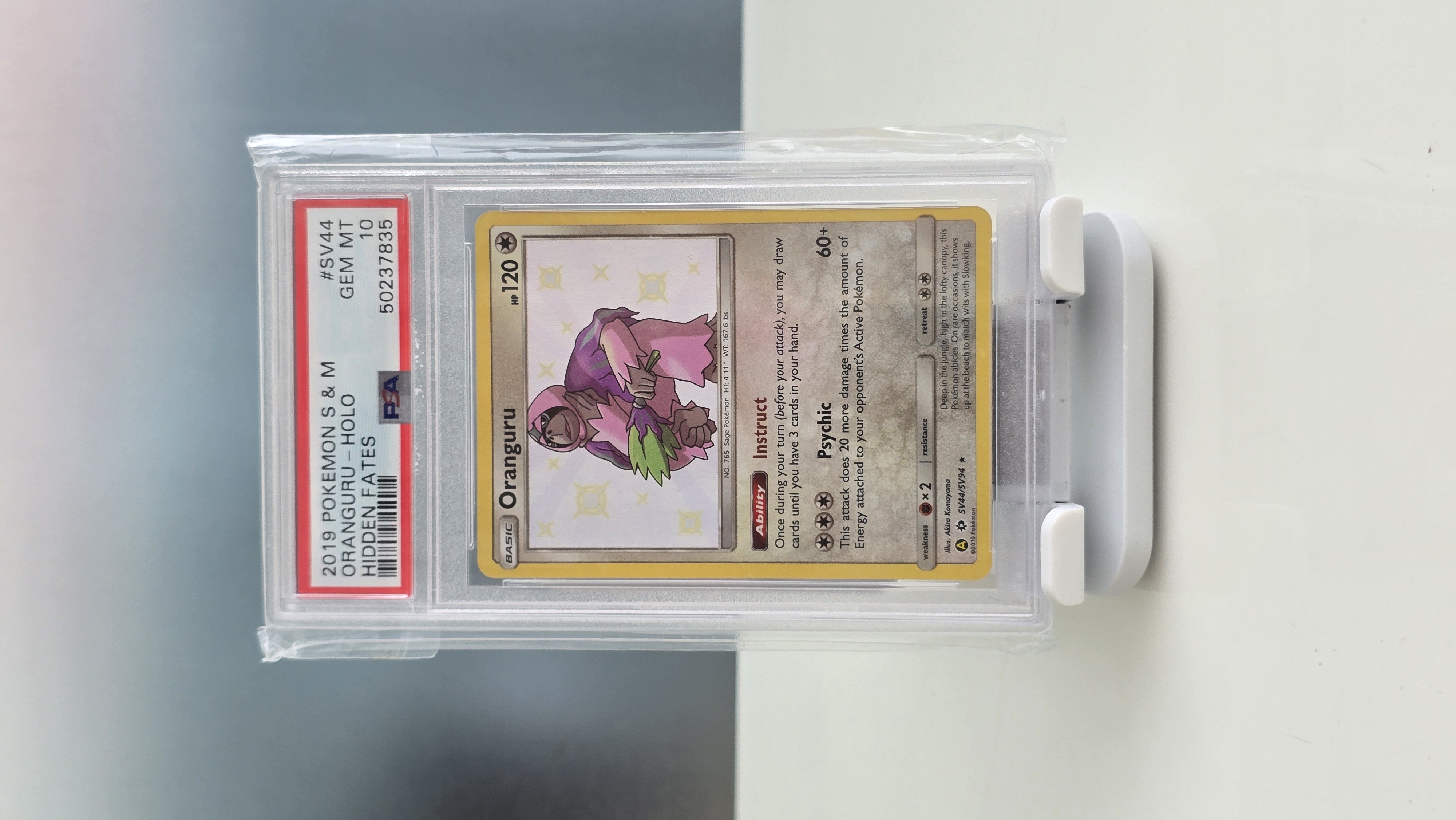 PSA 10 Oranguru - Holo - Hidden Fates 2019