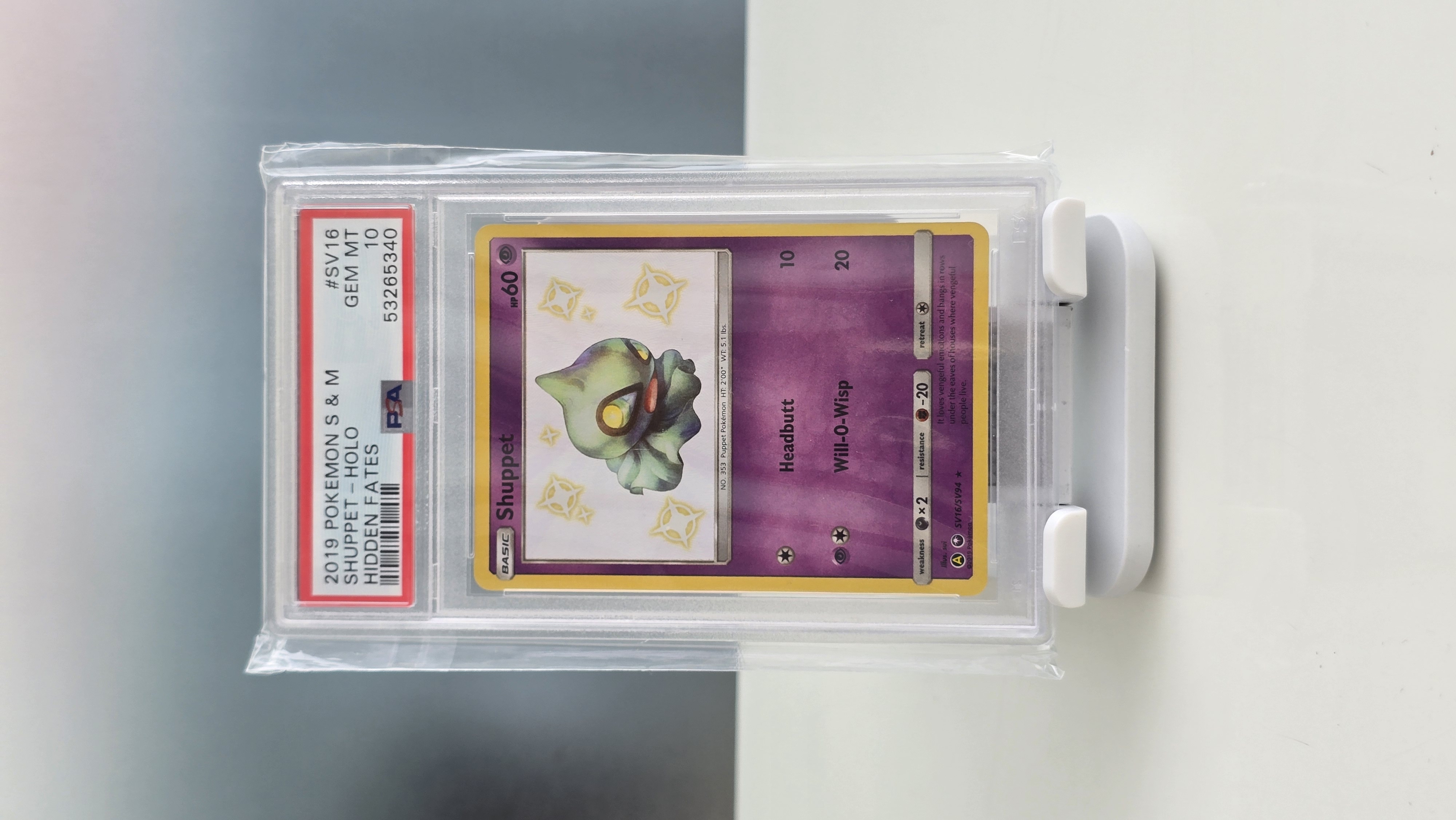 PSA 10 Shuppet - Holo - Hidden Fates 2019