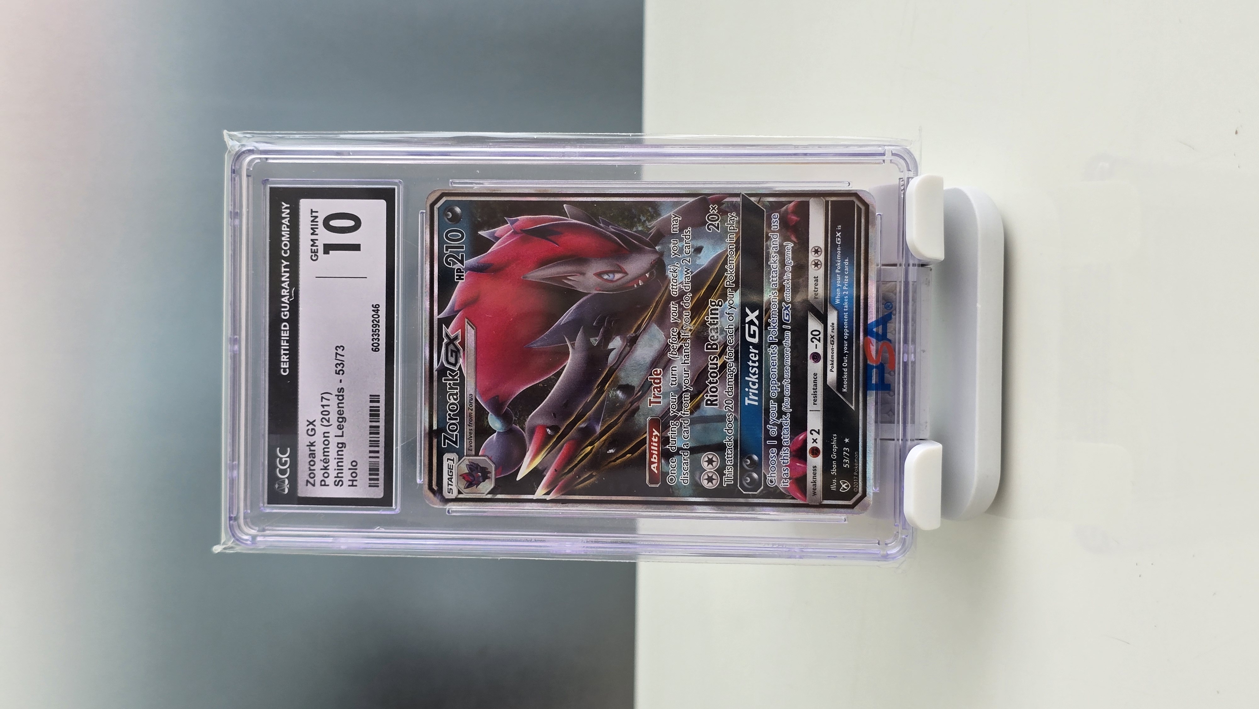 CGC 10 Zoroark GX Shining Legends - Holo 2017