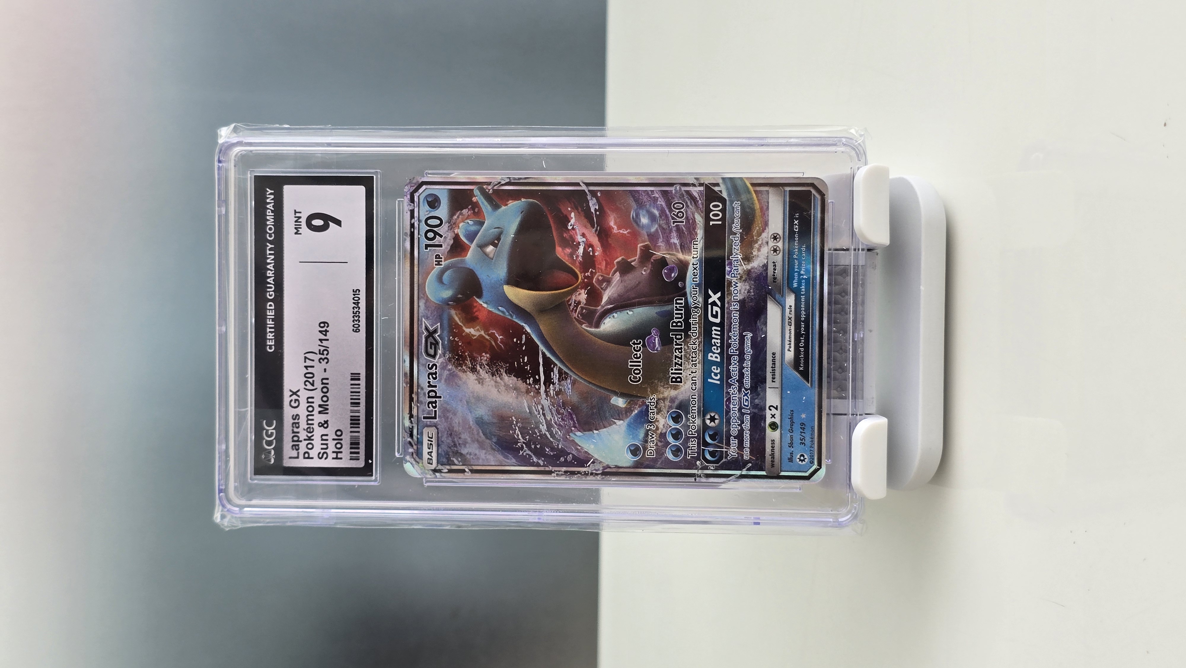 CGC 9 Lapras GX Sun & Moon - Holo 2017