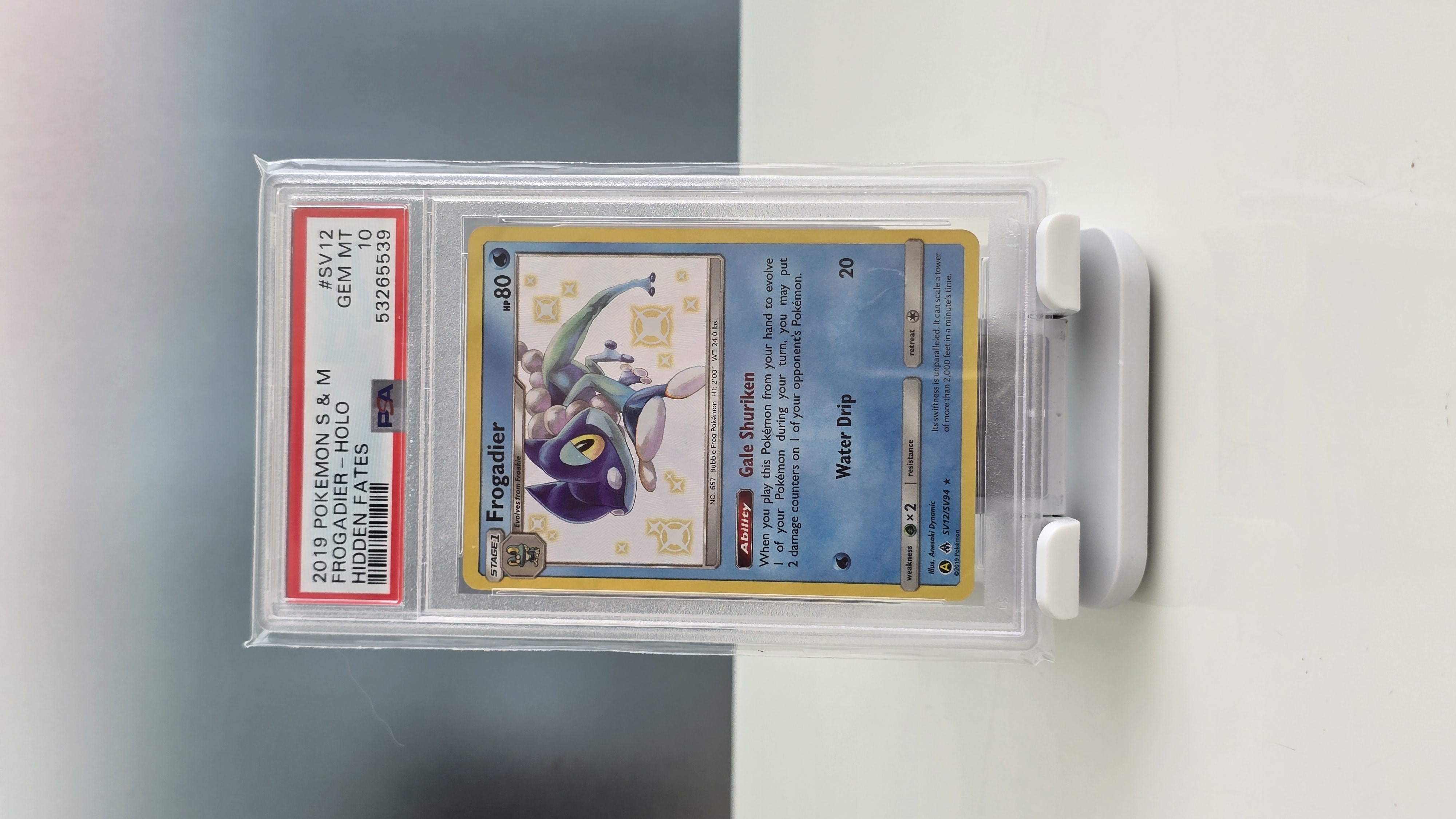 PSA 10 Frogadier - Holo Hidden Fates 2019