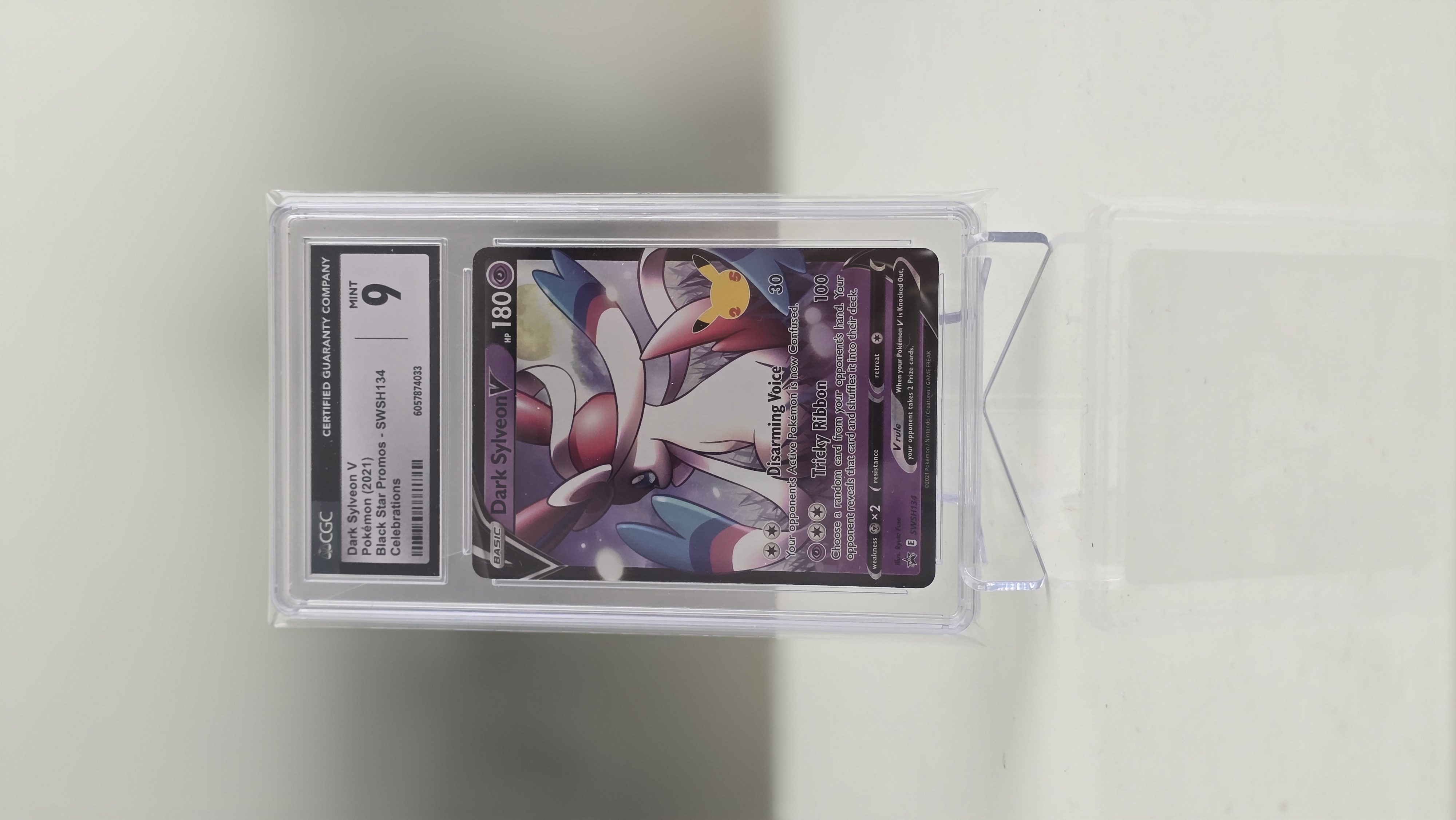 CGC 9 - Pokémon Graded Trading Card - Dark Sylveon V Swsh134