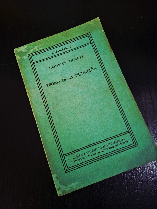 Teoría de la Definición - Heinrich Rickert