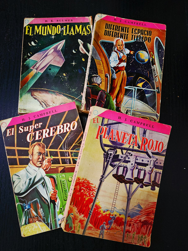 Colección de novelas de ciencia ficción vintage