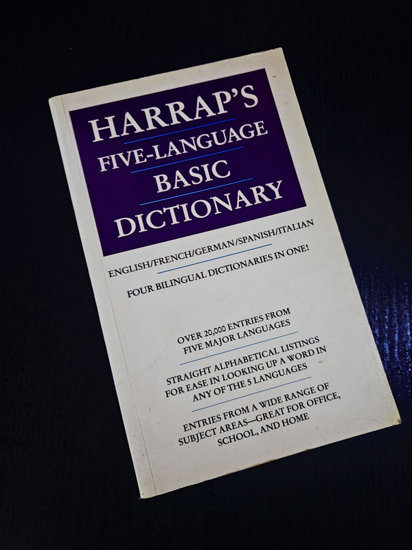 Diccionario básico de cinco lenguas Harrap's