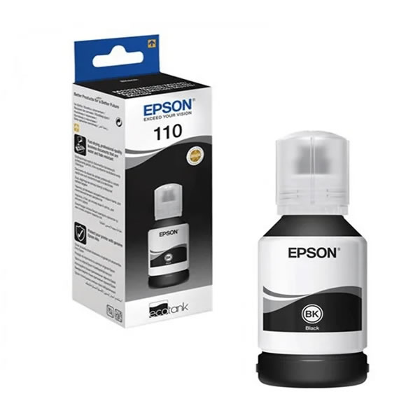 Cartouche EPSON 110 EcoTank Pigment black / 6000 pages C13T03P14A