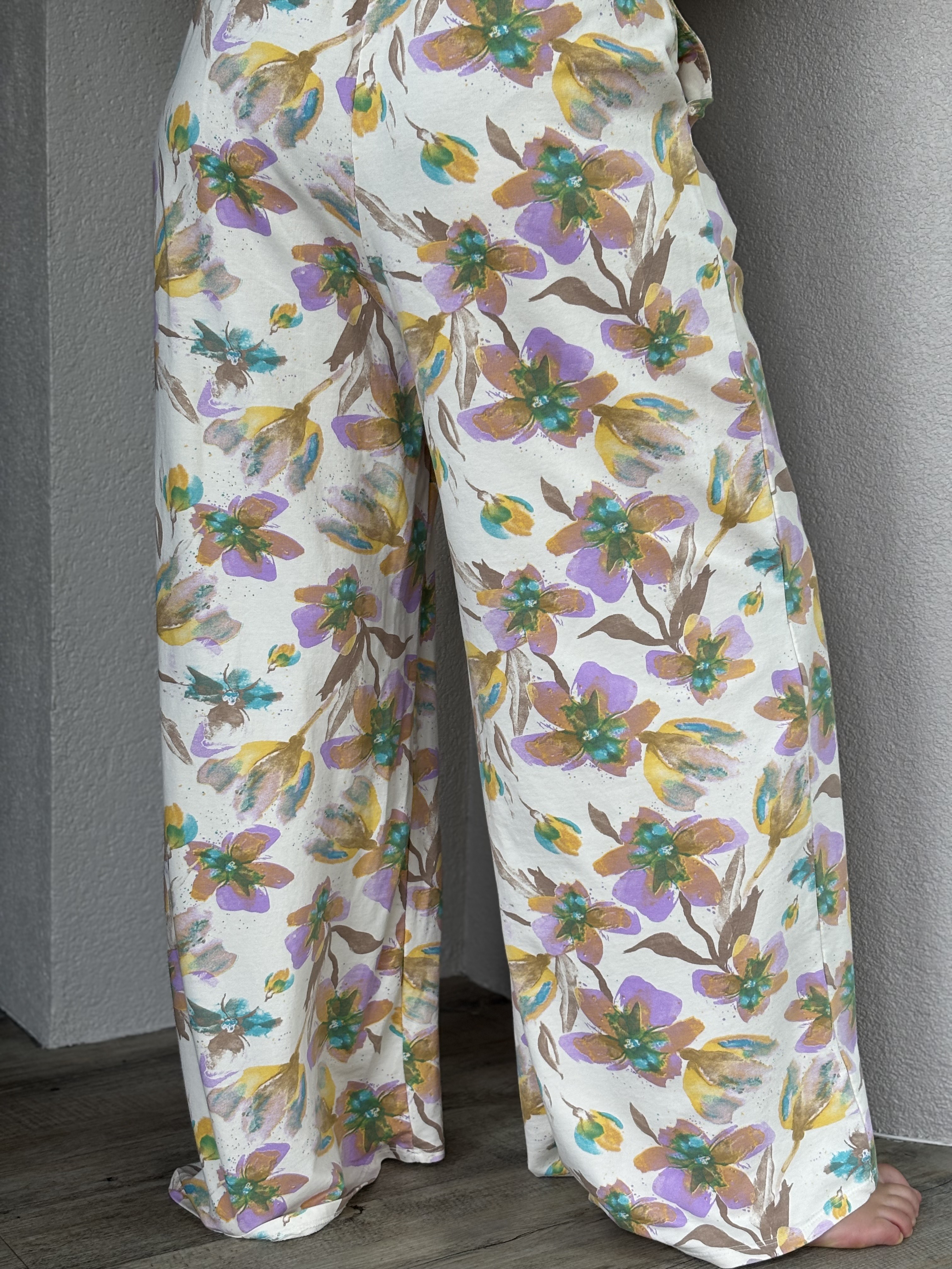Pantalon imprimé floral 