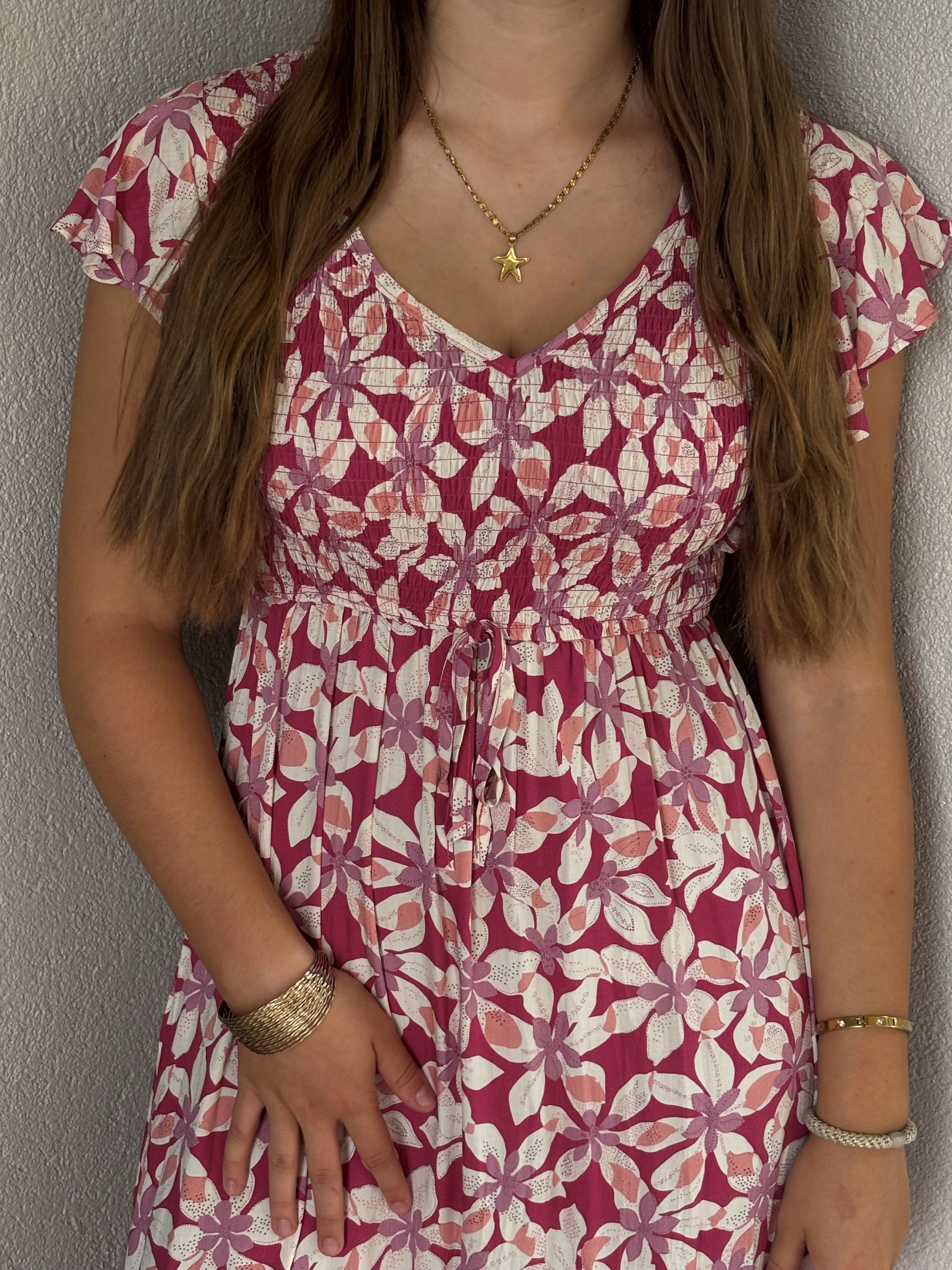 Robe decontractée à imprimé floral 