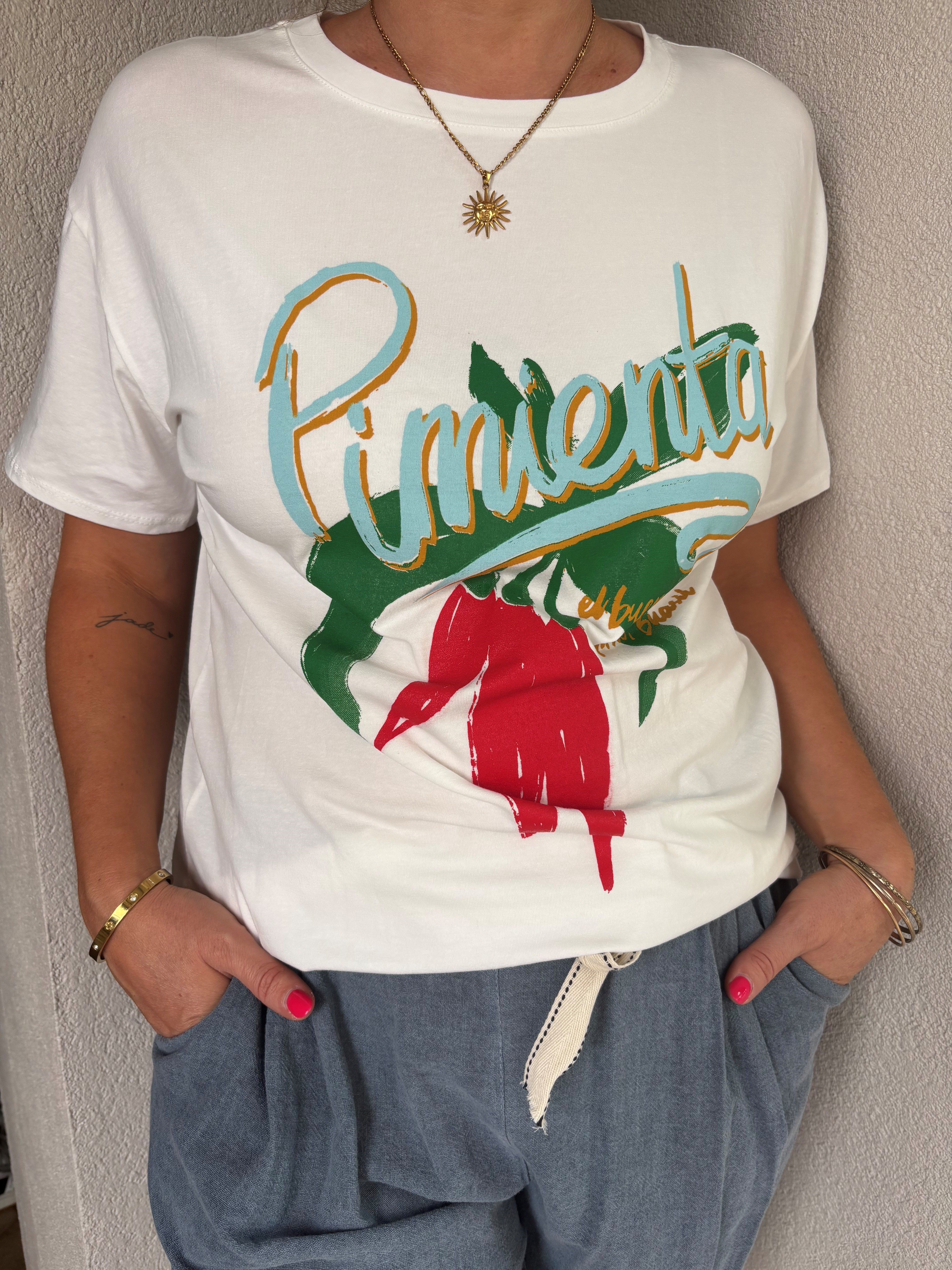 Pantalon en lin/coton avec ceinture 