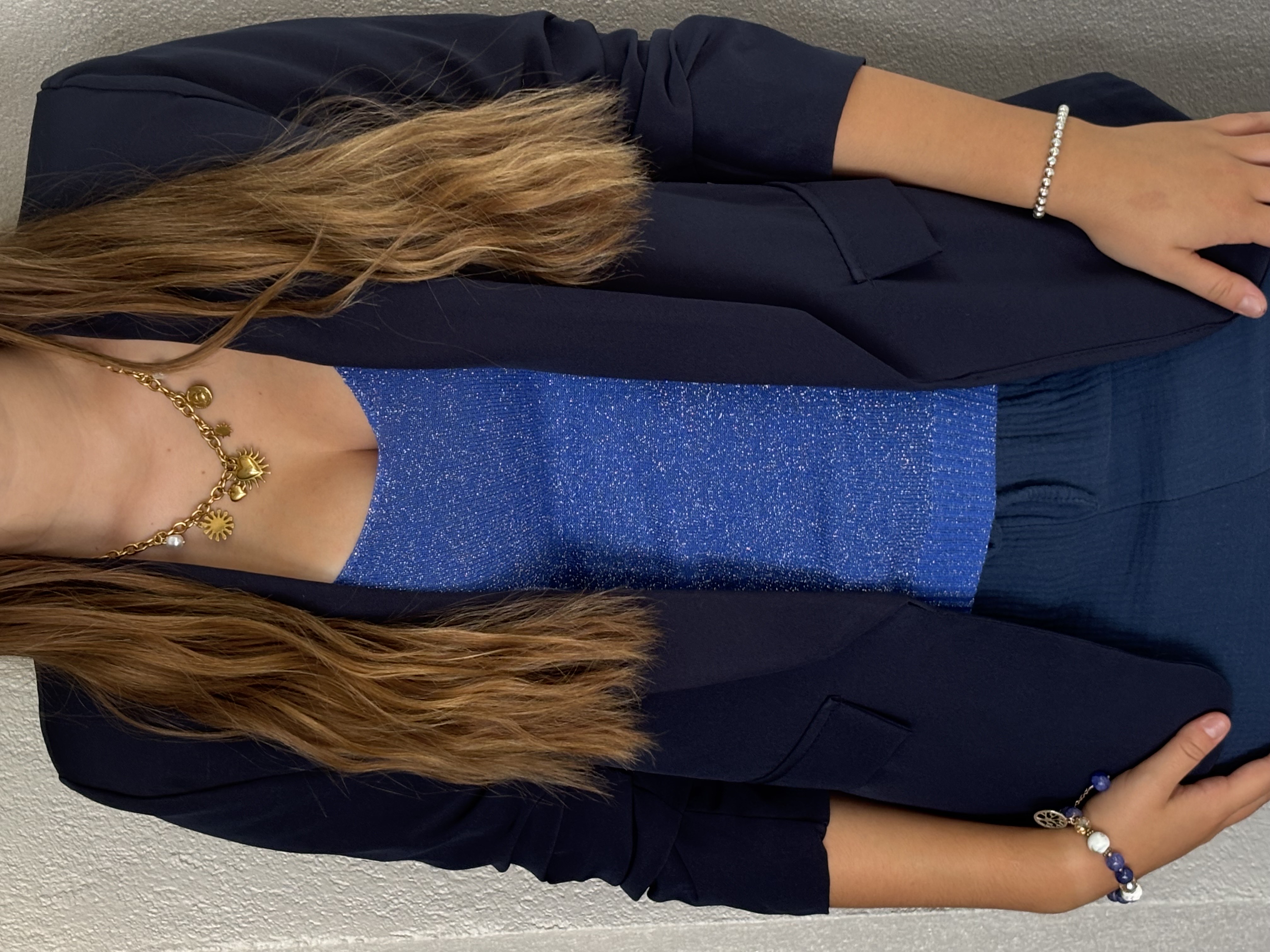 Blazer manches froncées