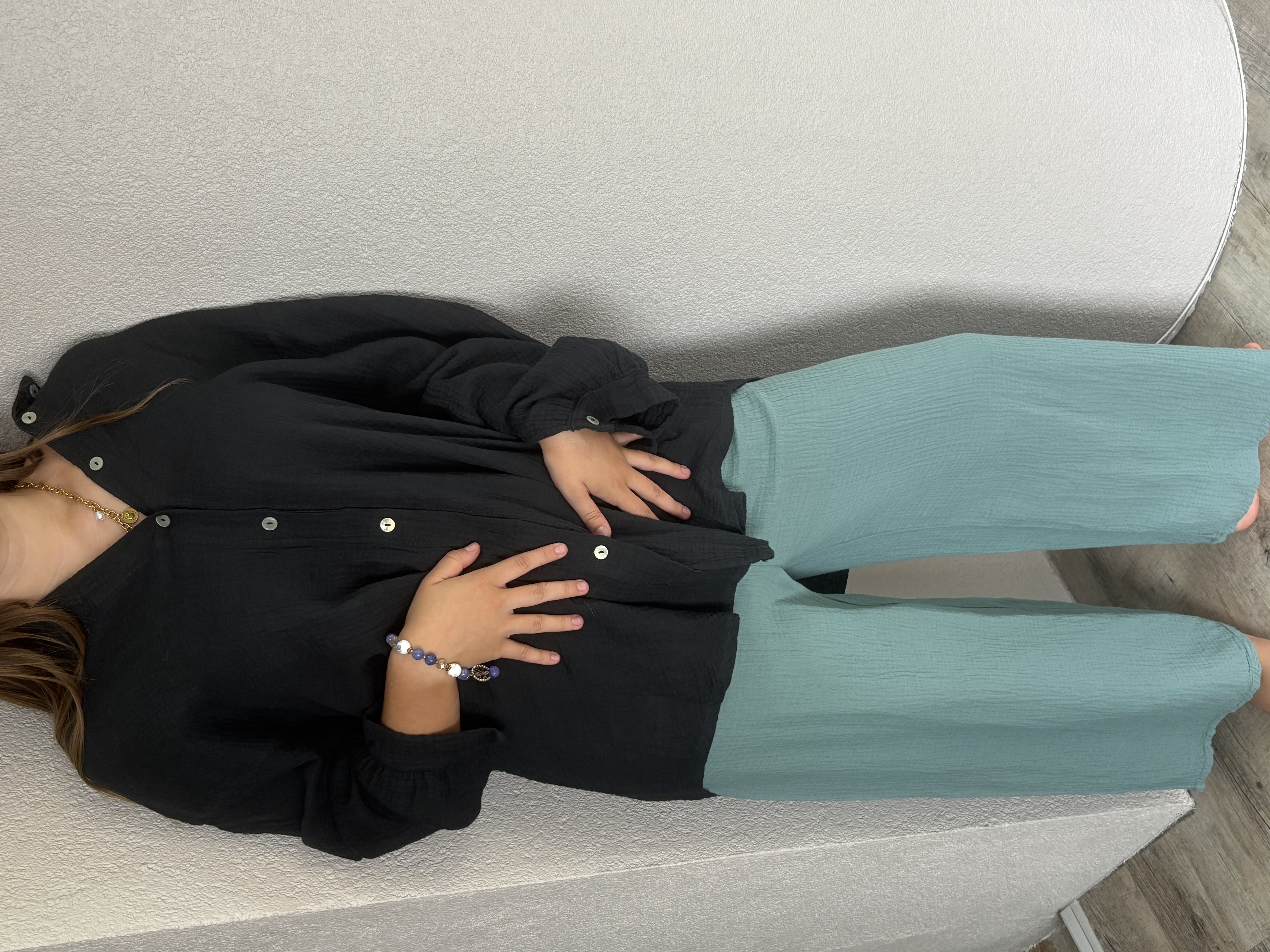 Chemise en gaz de coton 