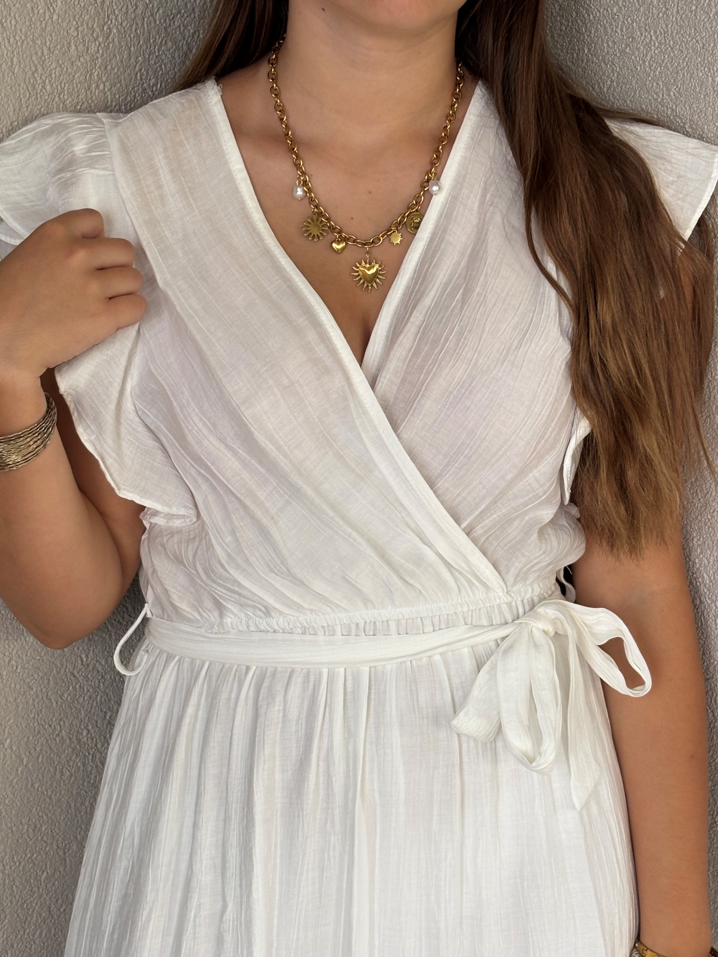 Robe longue blanche 