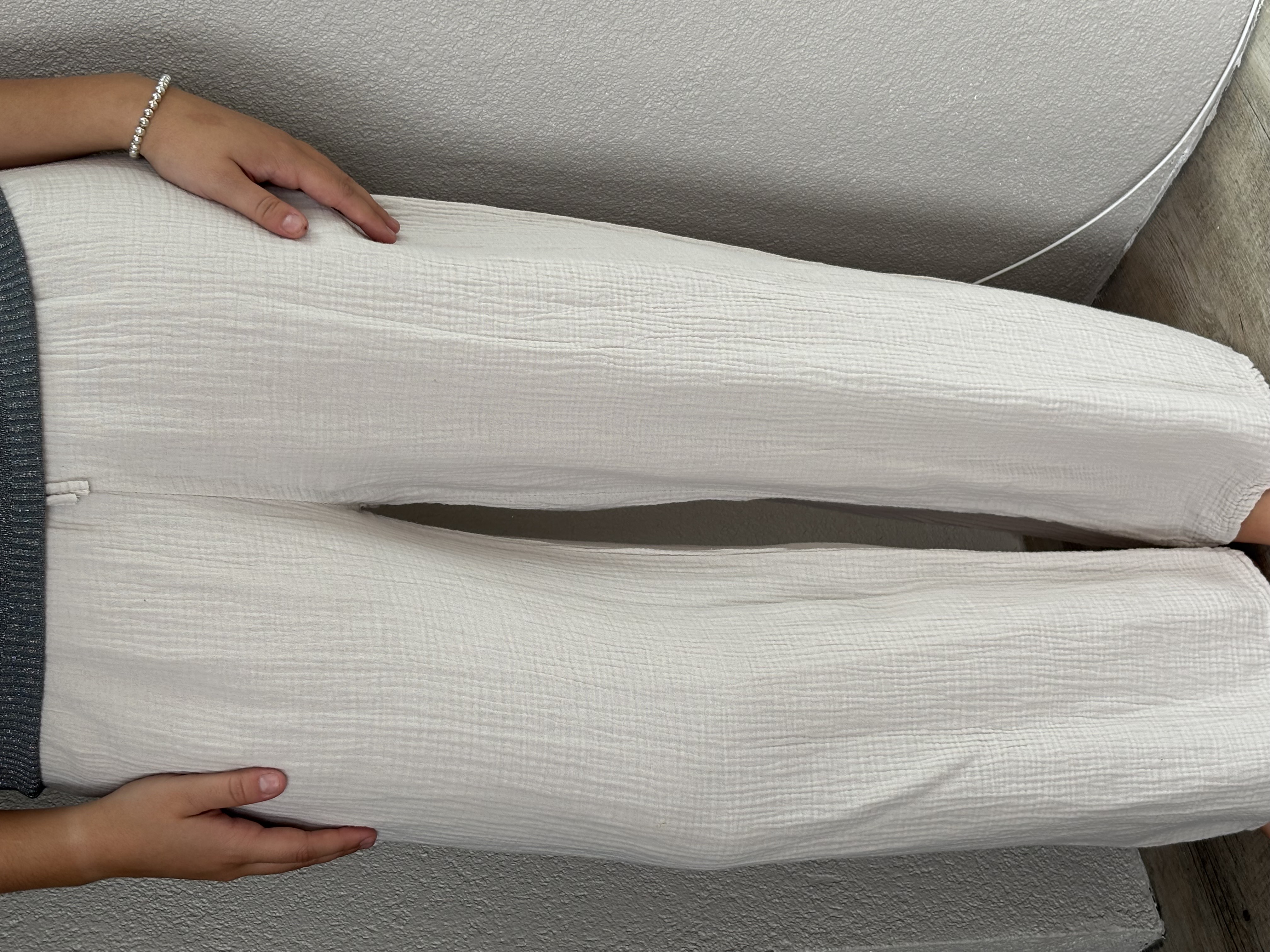 Pantalon en Gaze de Coton 