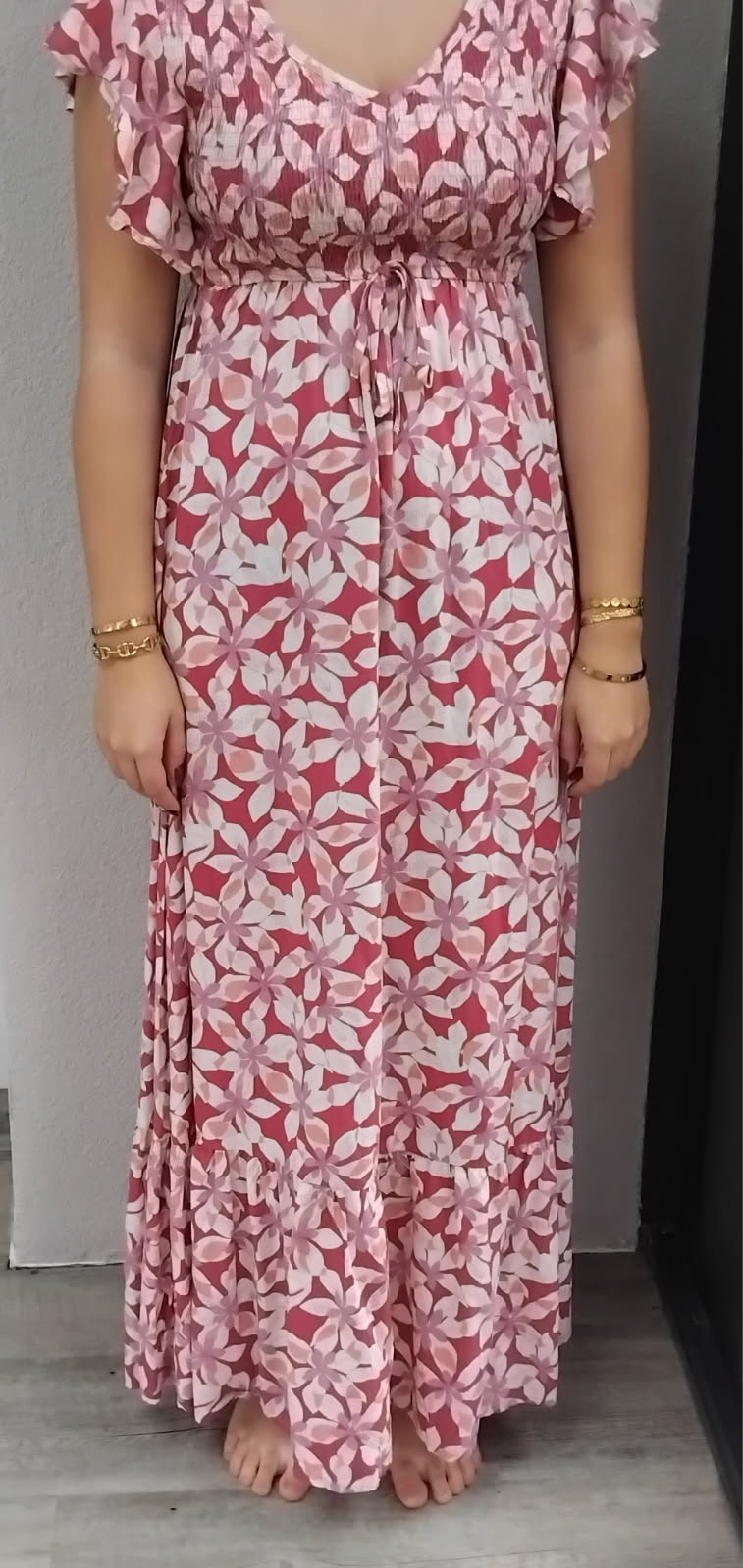 Robe decontractée à imprimé floral 