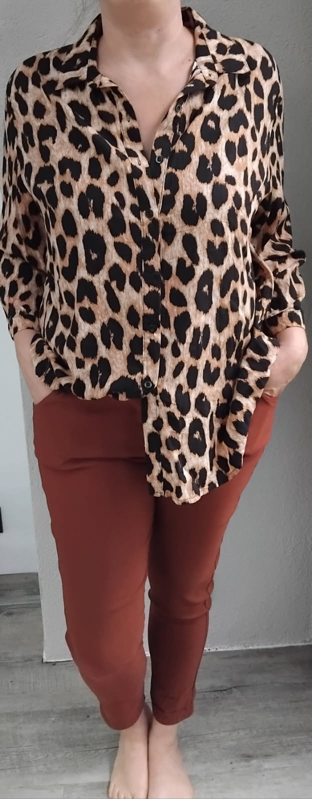Chemise motif léopard