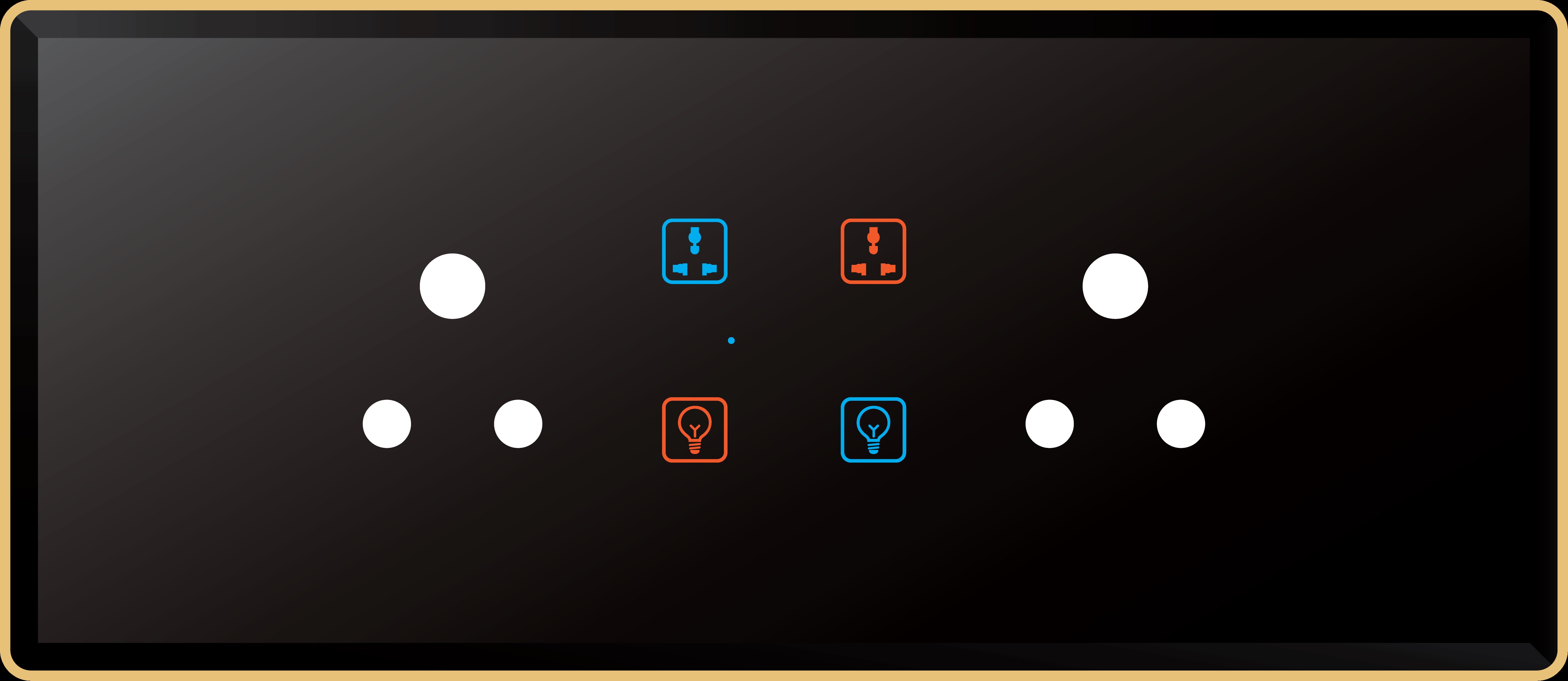 EDGE COLOR TOUCH 4 SWITCH 2 SOCKET 