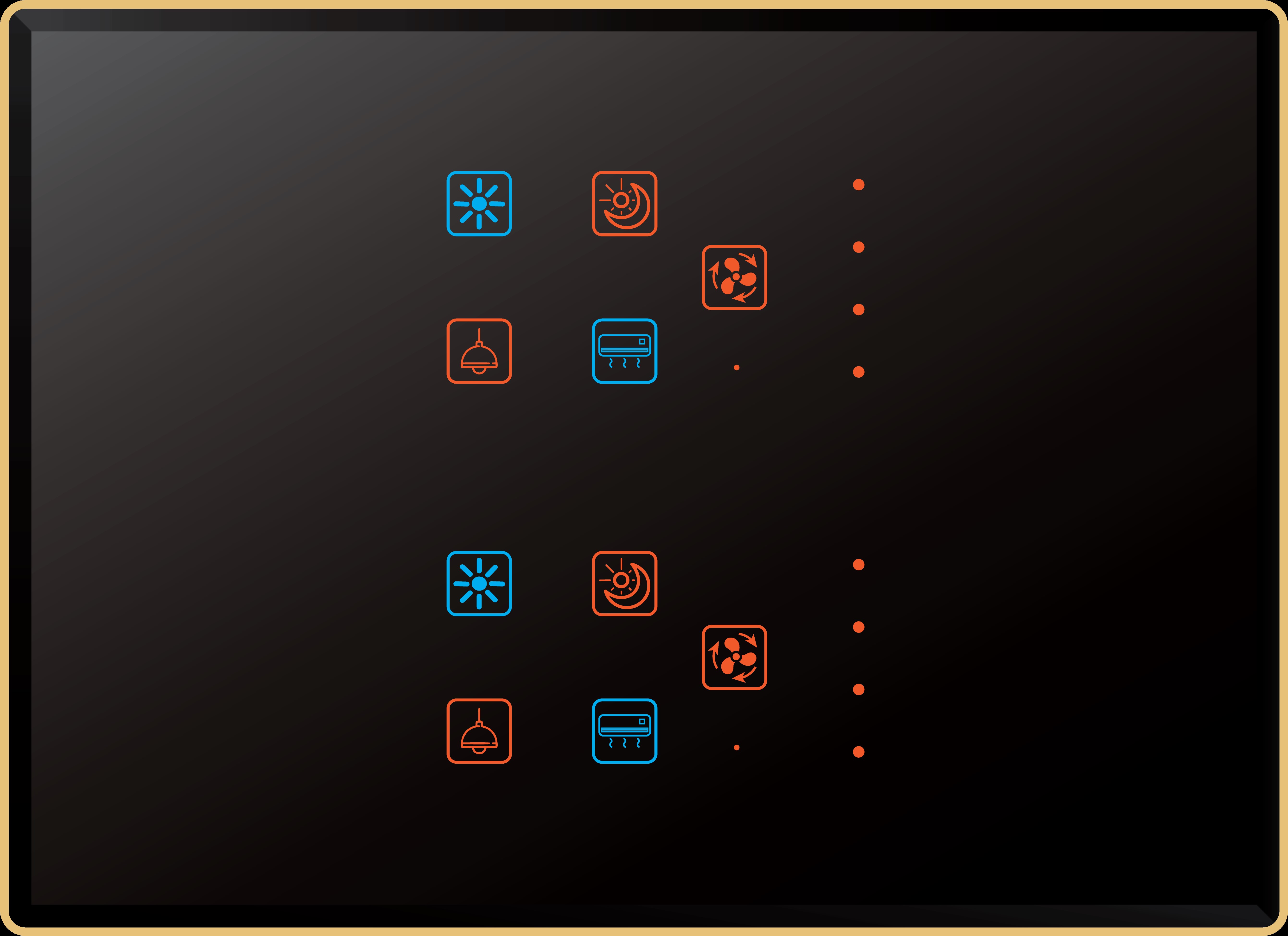 EDGE COLOR TOUCH 8 SWITCH 2 FAN