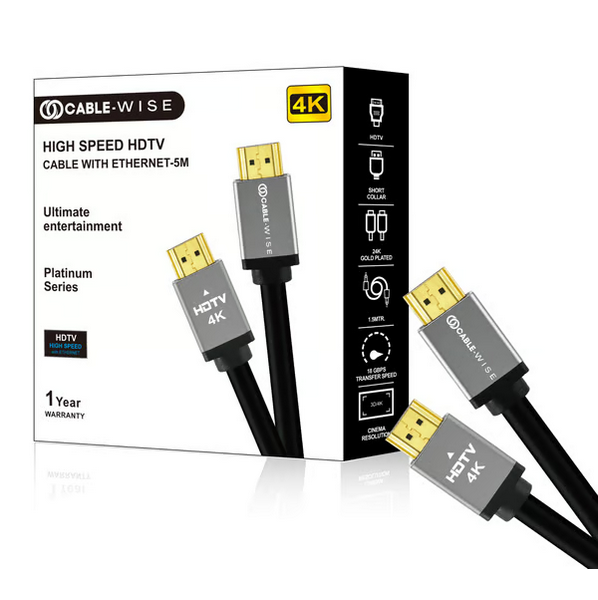 CABLEWISE 1.5 MTR HDMI PVC CABLE 4K