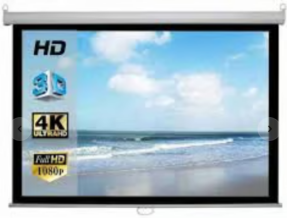 120" (4:3) 6ft By 8ft 120 Inch Diagonal Manual Auto Lock Screen 