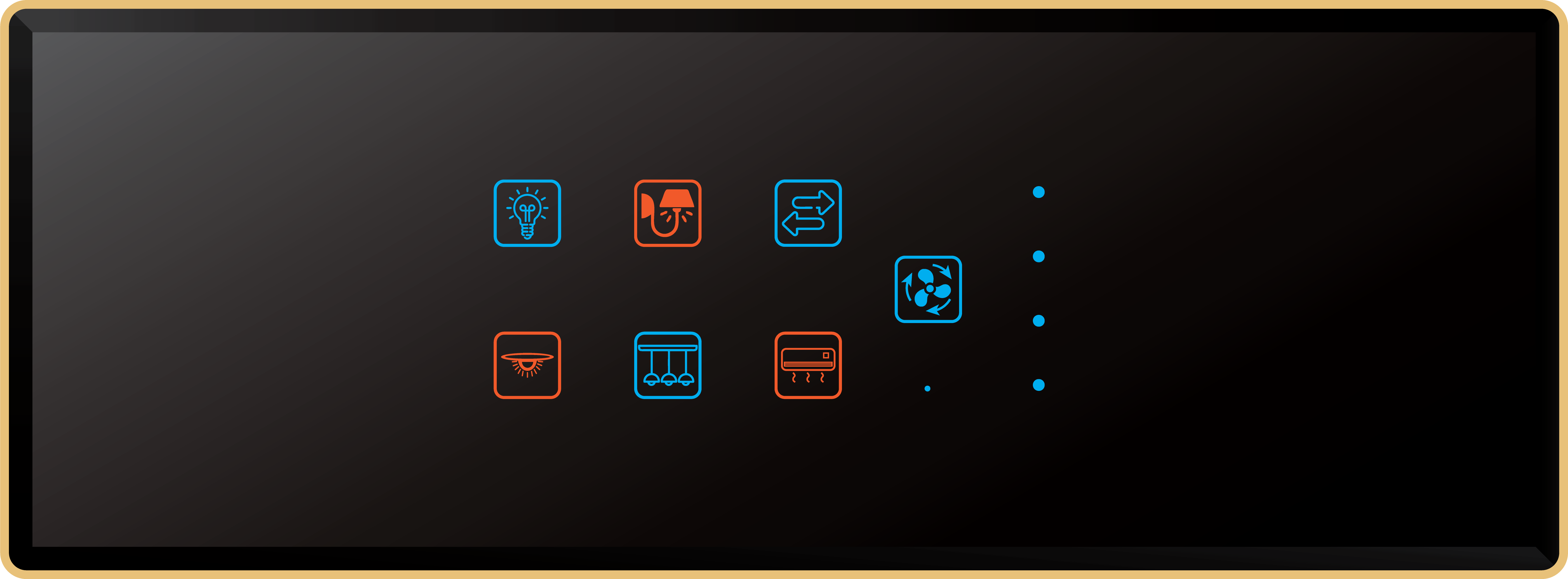 ROYAL EDGE COLOR TOUCH 6 SWITCH 1 FAN MODULE - 8 