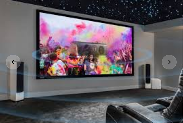 110" FIXED FRAME PROJECTION SCREEN 3D SILVER 16:9
