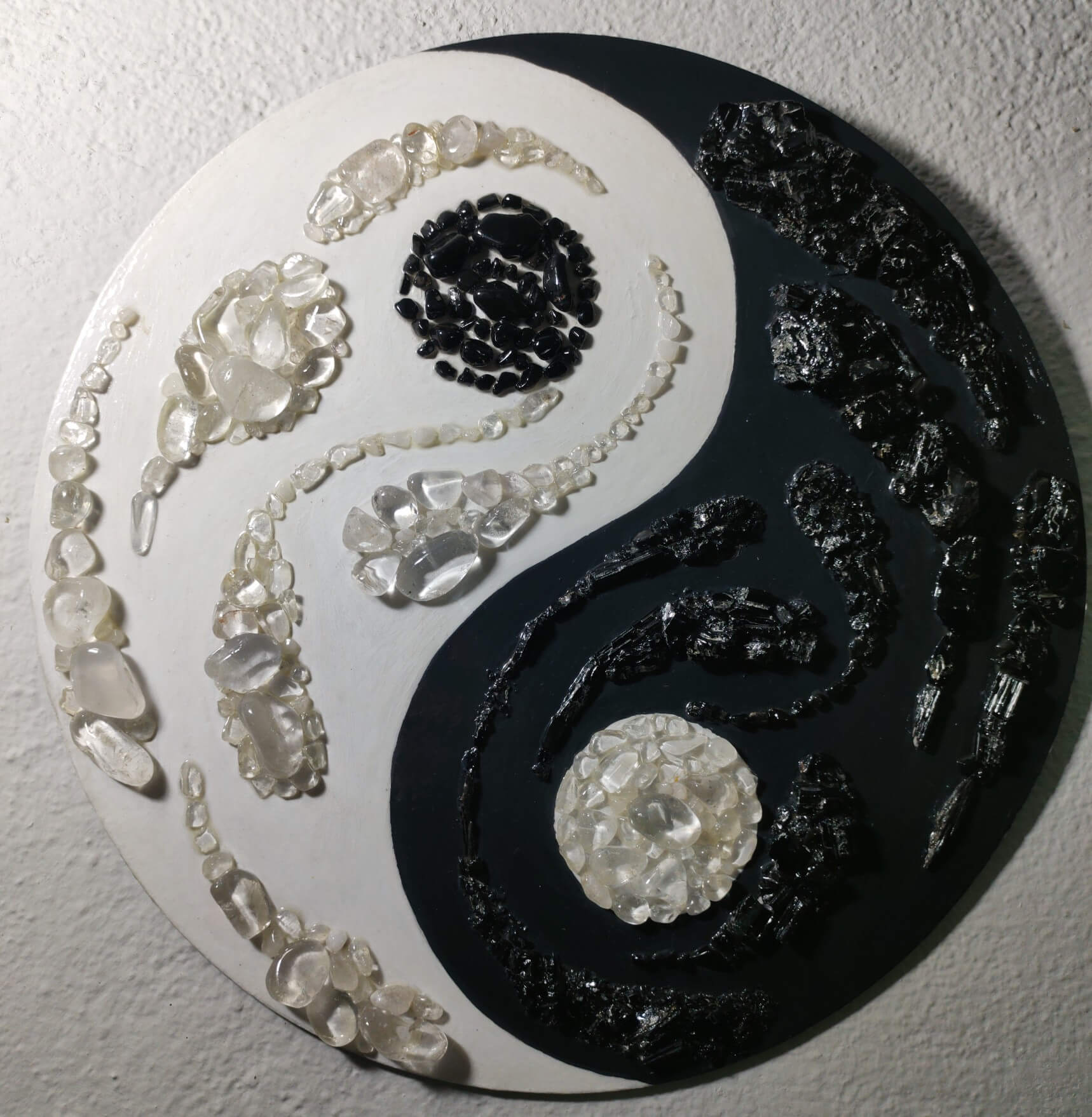 Mandala yin yang cristais