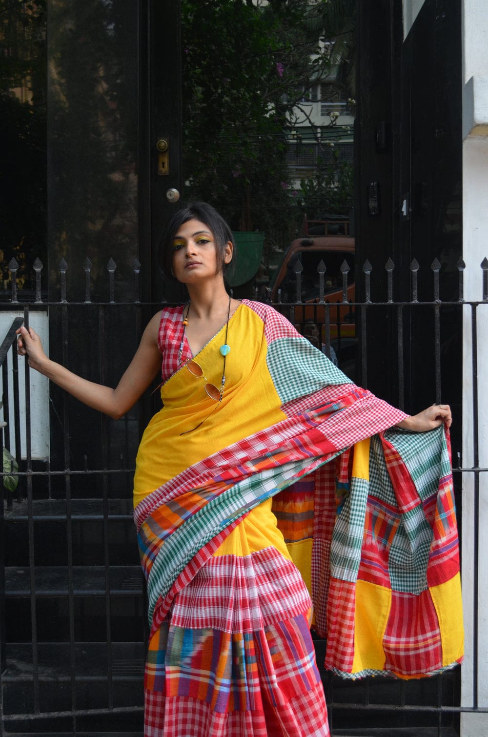 🤩 TRENDING PURE KHADI COTTON KOTKI GAMCHA MIX MATCH SAREE 🤩