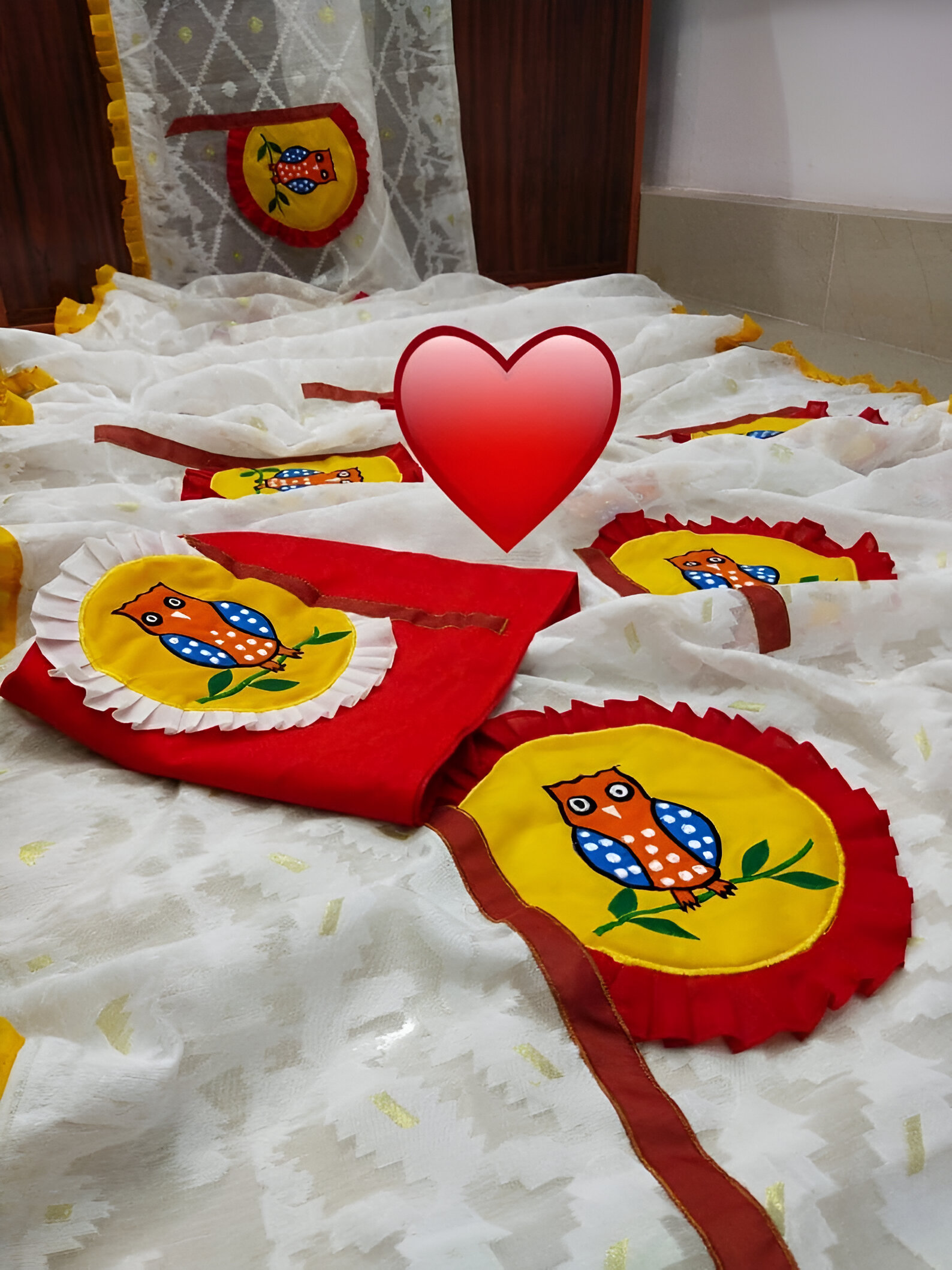🌼 Exclusive Jamdani Pakha Applique Saree 🌼