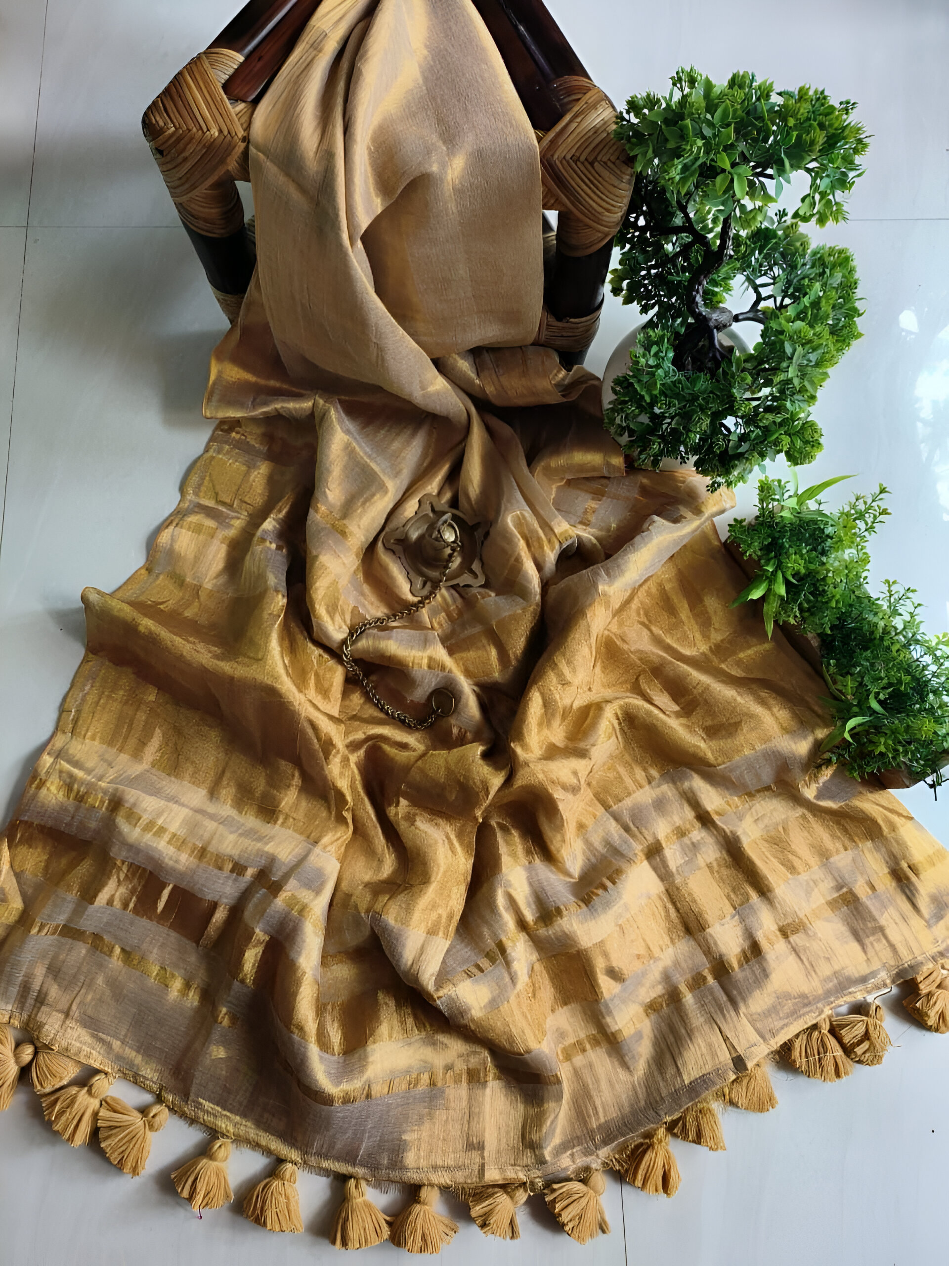 🌟 RAGA TISHU LILEN SAREE SALE! 🌟