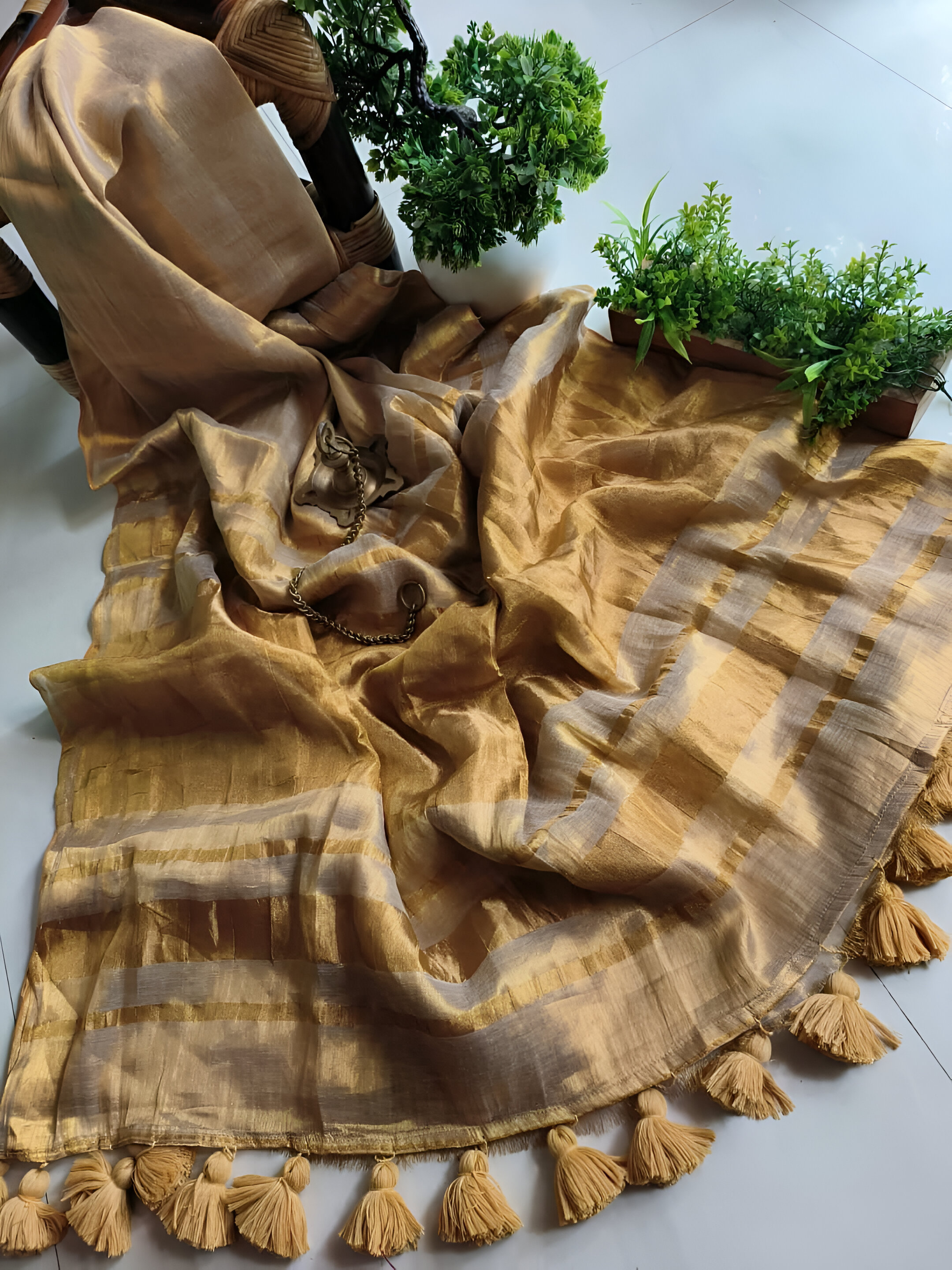 🌟 RAGA TISHU LILEN SAREE SALE! 🌟