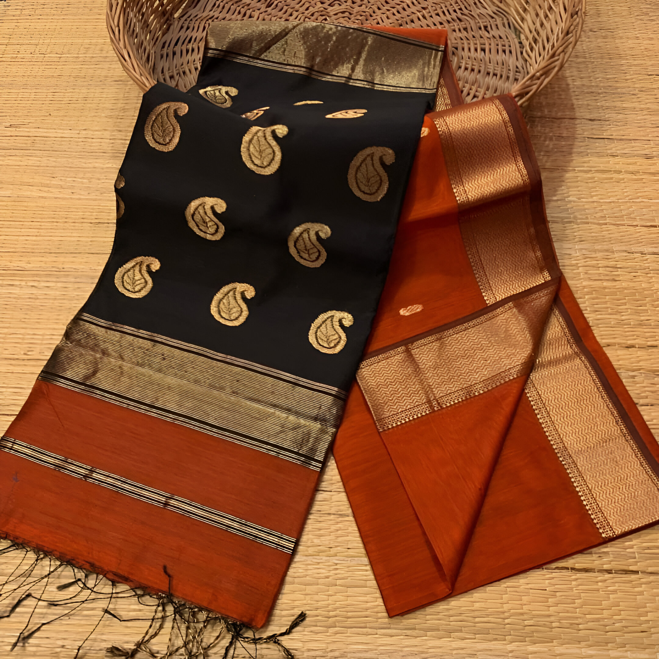 🎀 Exclusive Handloom Mayeshwari Saree! 🎀