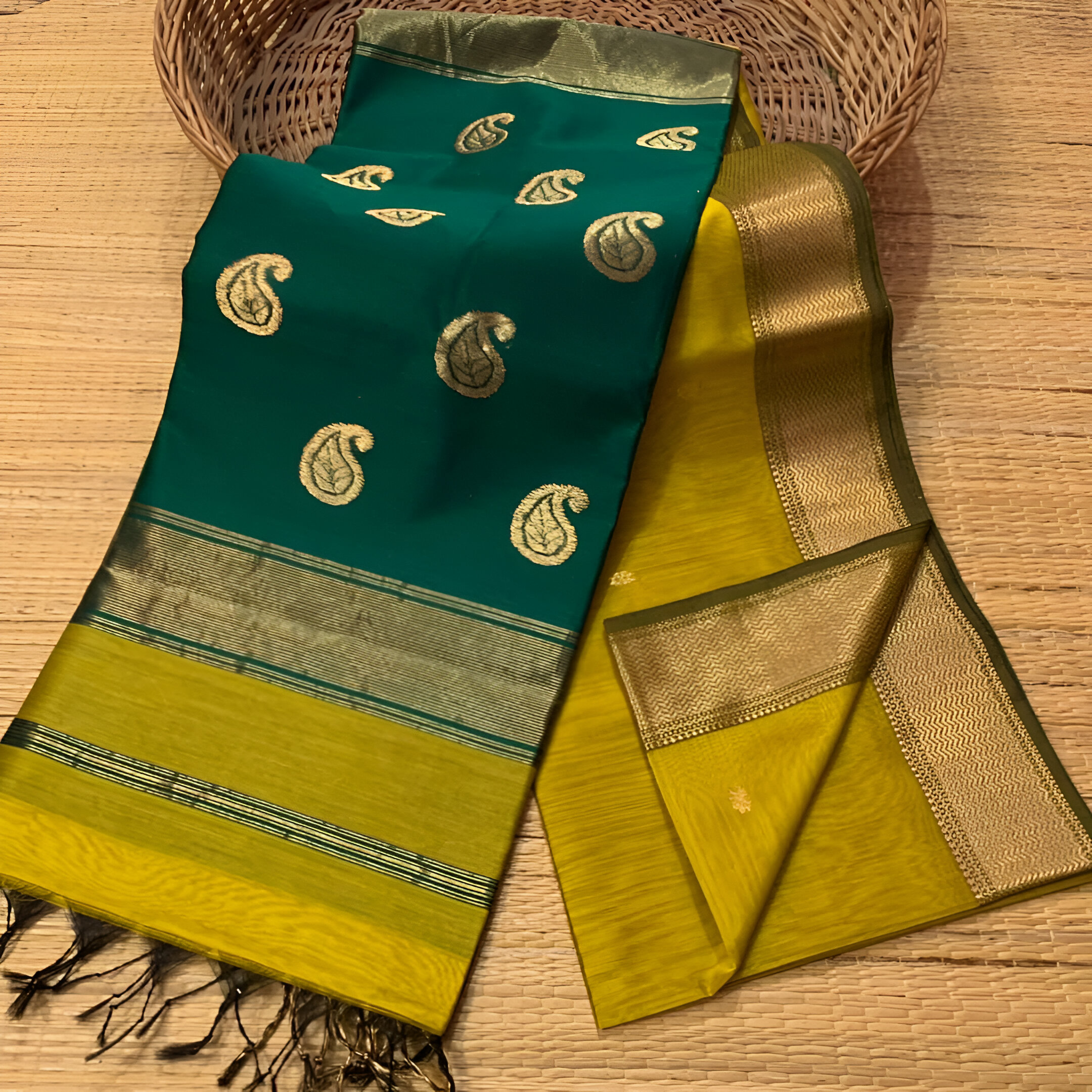 🎀 Exclusive Handloom Mayeshwari Saree! 🎀