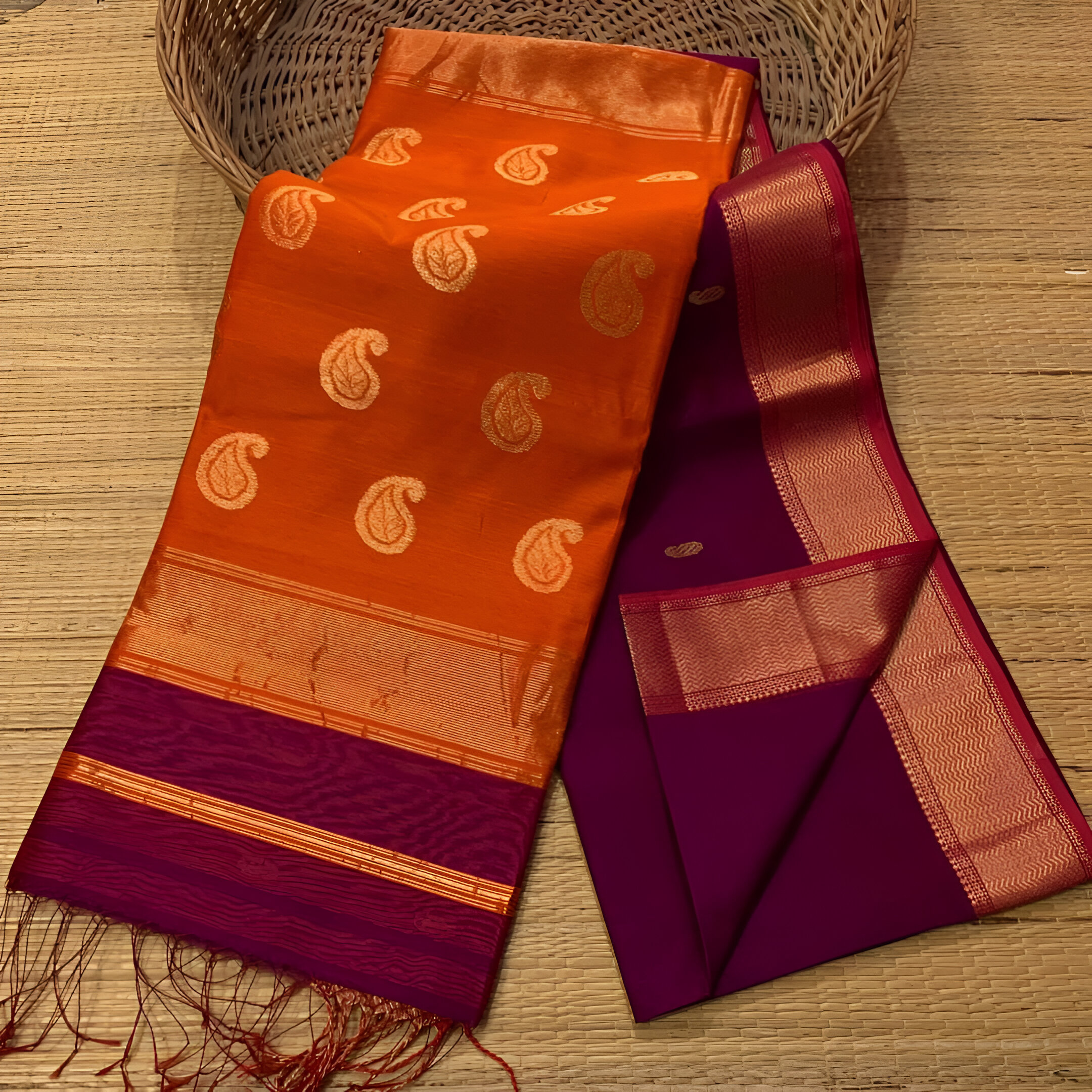 🎀 Exclusive Handloom Mayeshwari Saree! 🎀
