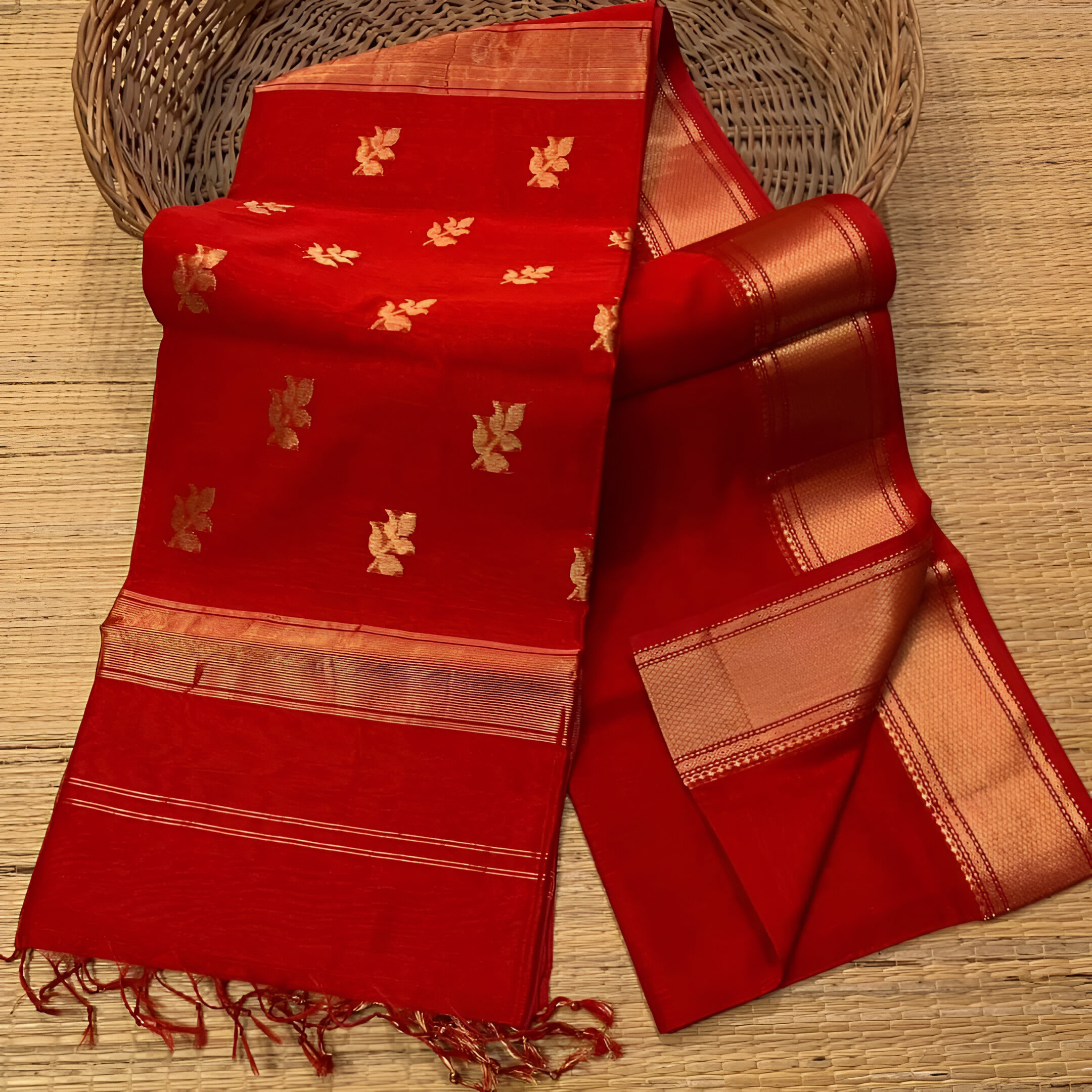 🎀 Exclusive Handloom Mayeshwari Saree! 🎀