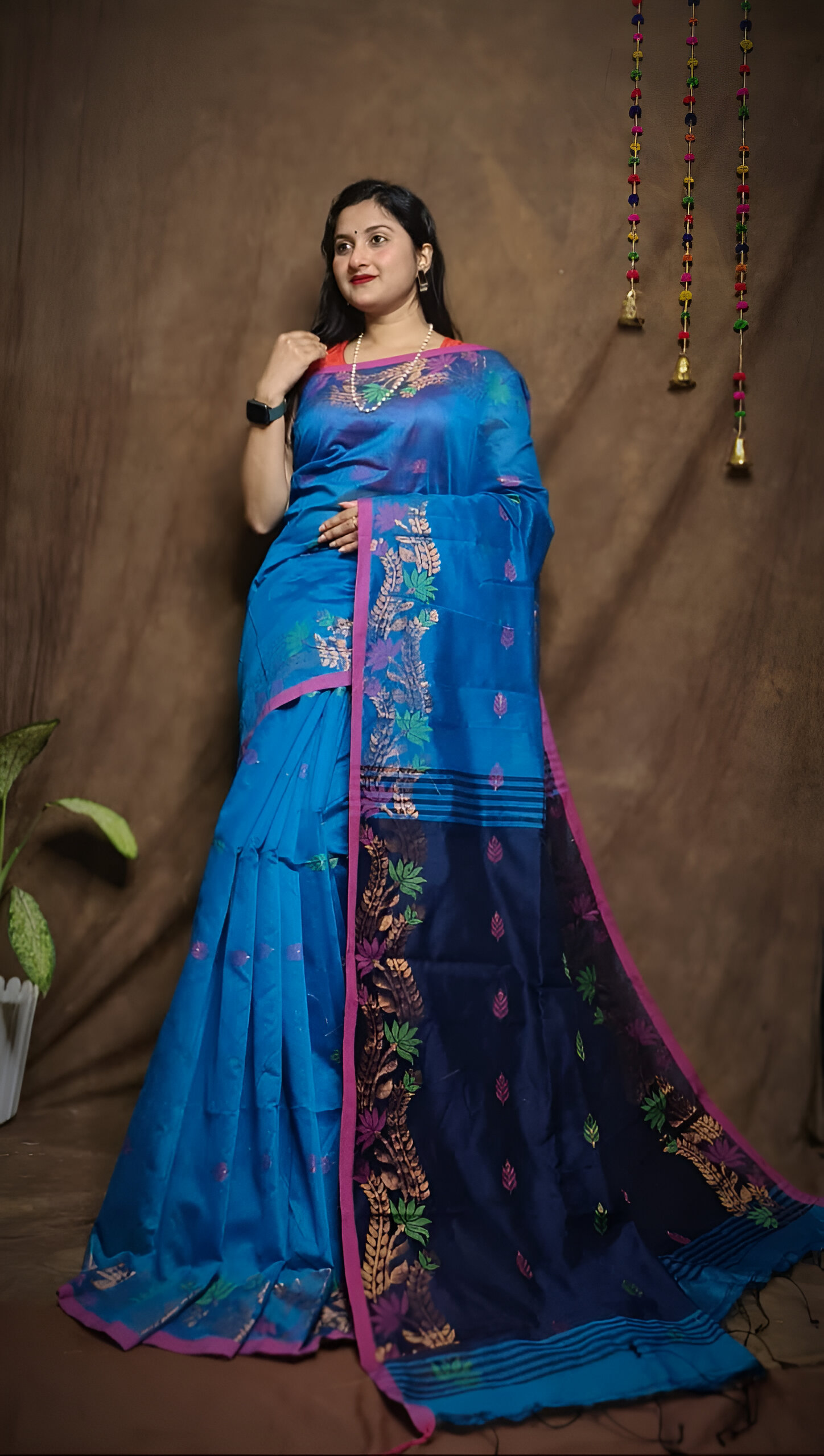 ✨ Exclusive Handloom Cotton Silk Derpari Saree! ✨