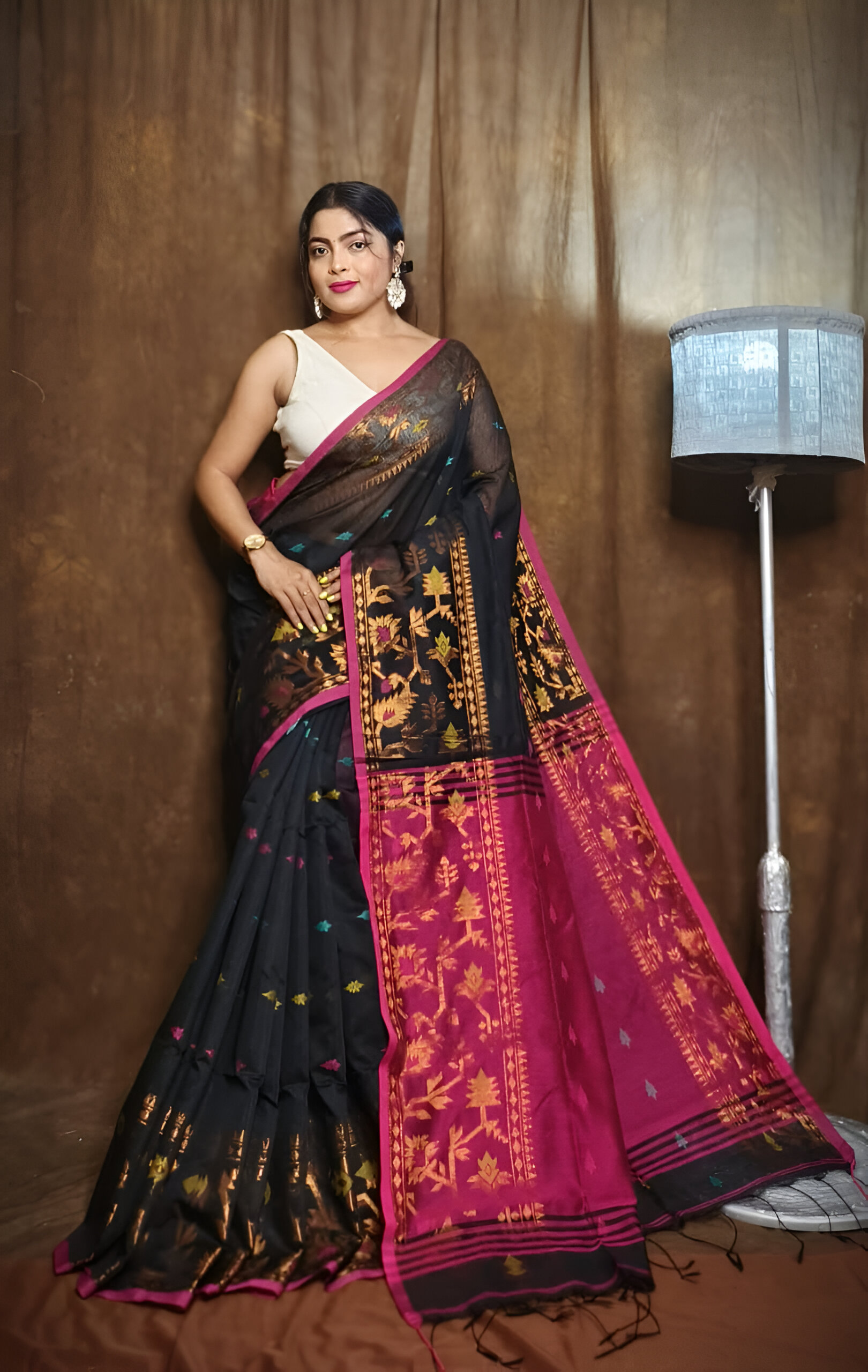 🎀 Exclusive Handloom Cotton Silk Derpari Saree! 🎀