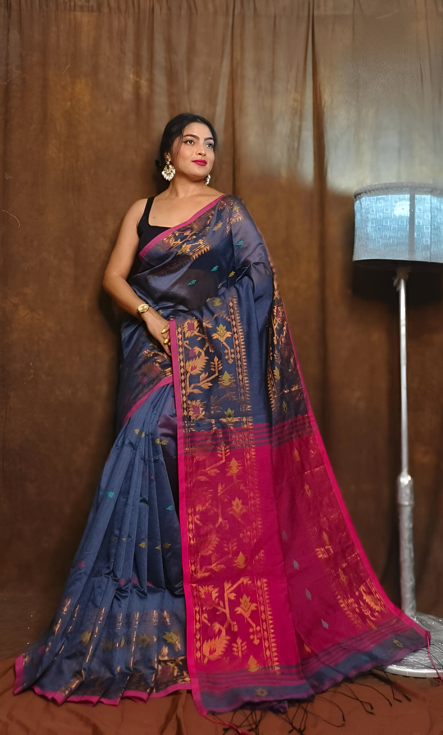 🎀 Exclusive Handloom Cotton Silk Derpari Saree! 🎀