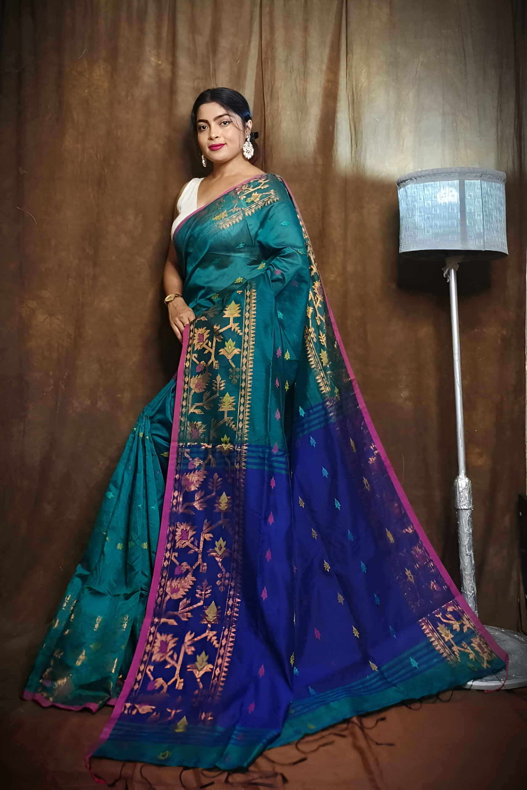 🎀 Exclusive Handloom Cotton Silk Derpari Saree! 🎀