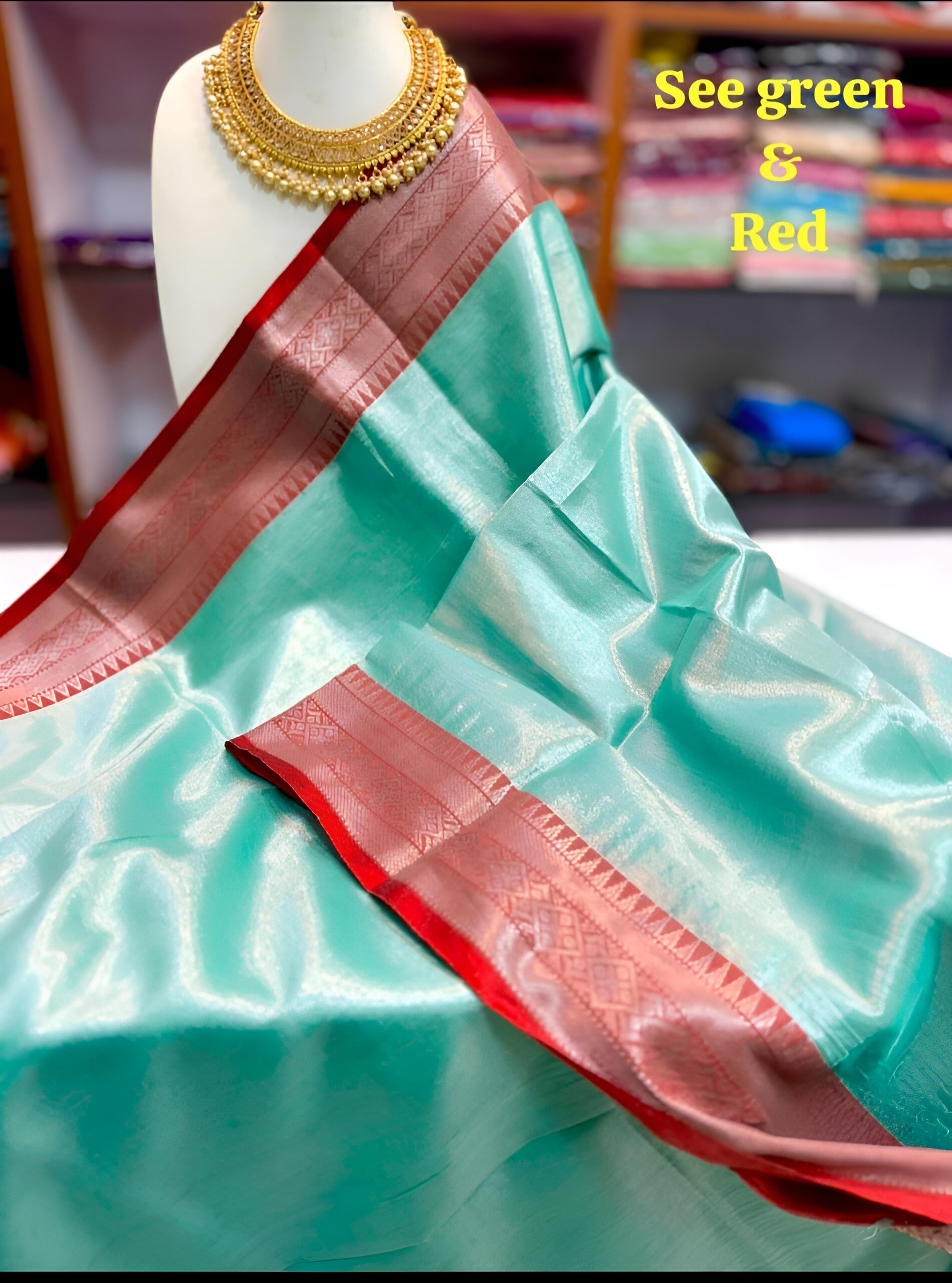 🌟 Exclusive Handloom Pure Cotton Raga Tishu Saree! 🌟