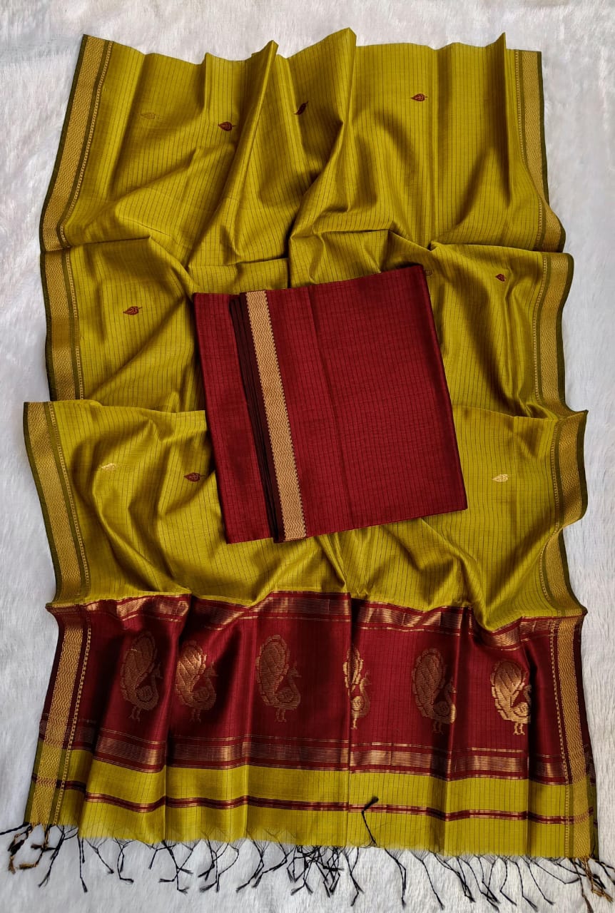 📢 NEW HANDLOOM KOTHA MAYESHWARI SAREE! 🌸