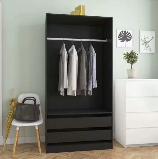 Open Wardrobe with Drawers