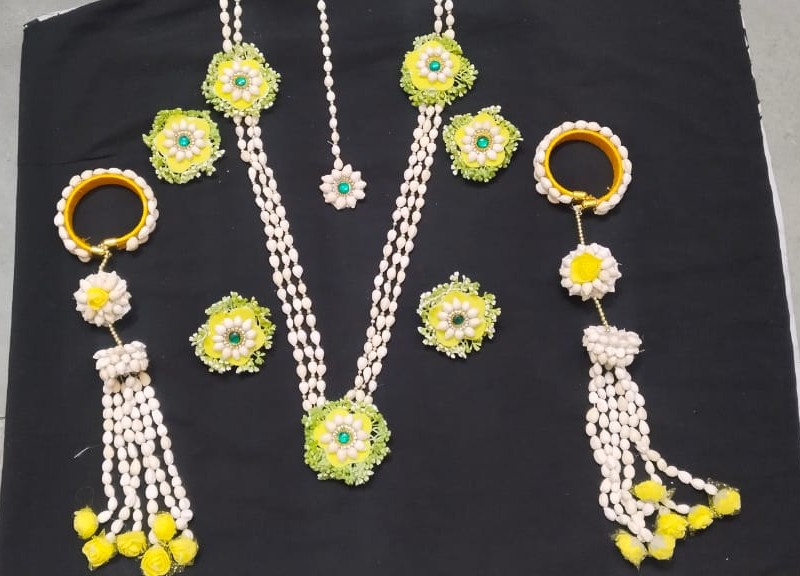 Floral Jewellery Set – Haldi Special