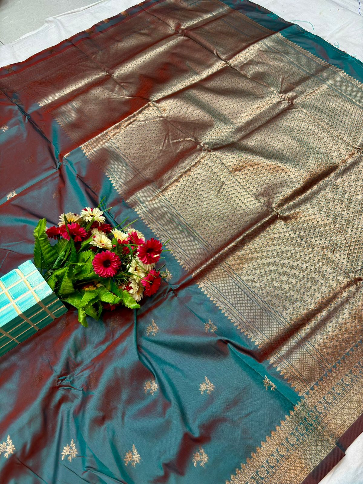 Traditional kanjeevaram pattu saree