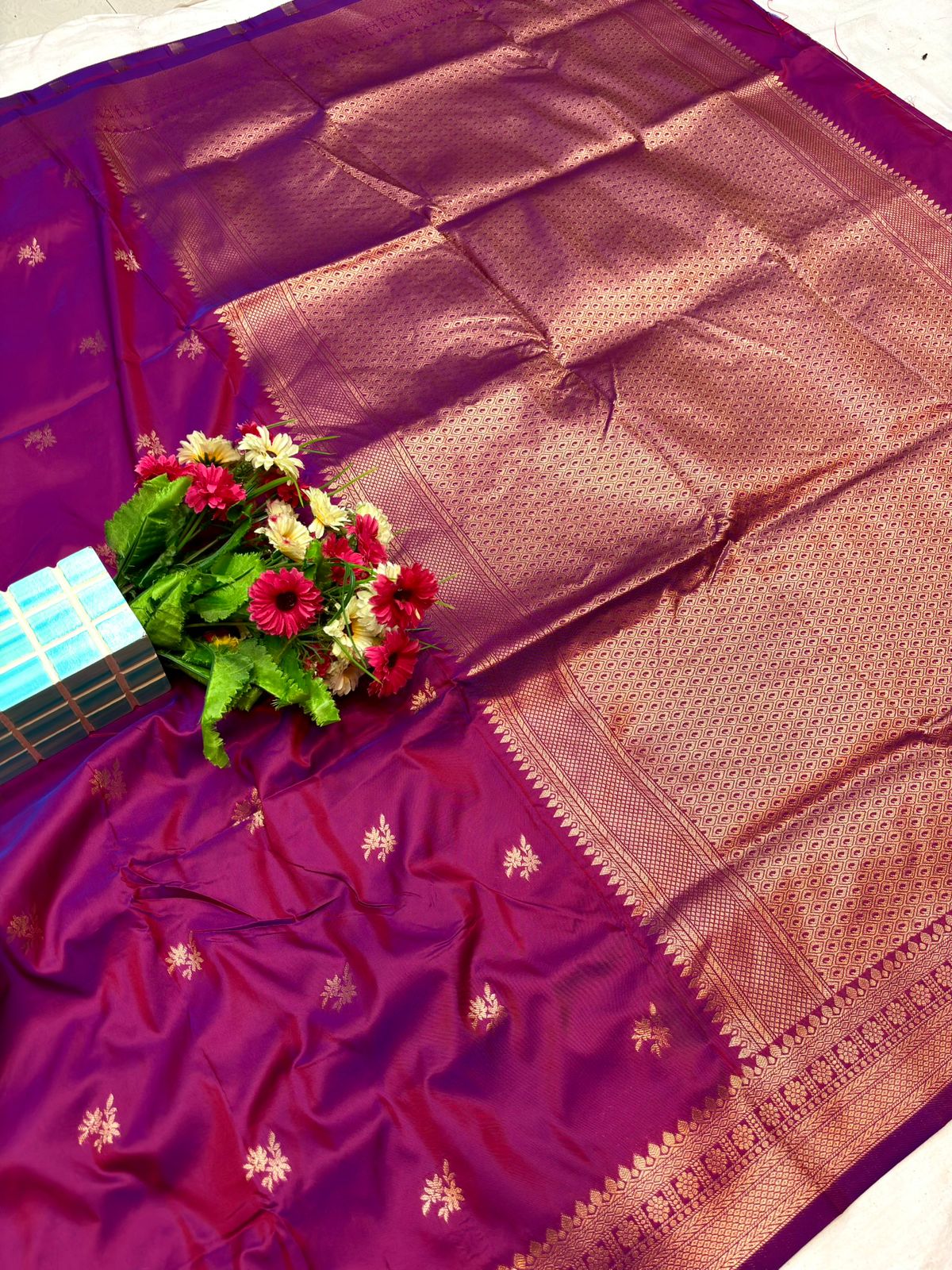Traditional kanjeevaram pattu saree