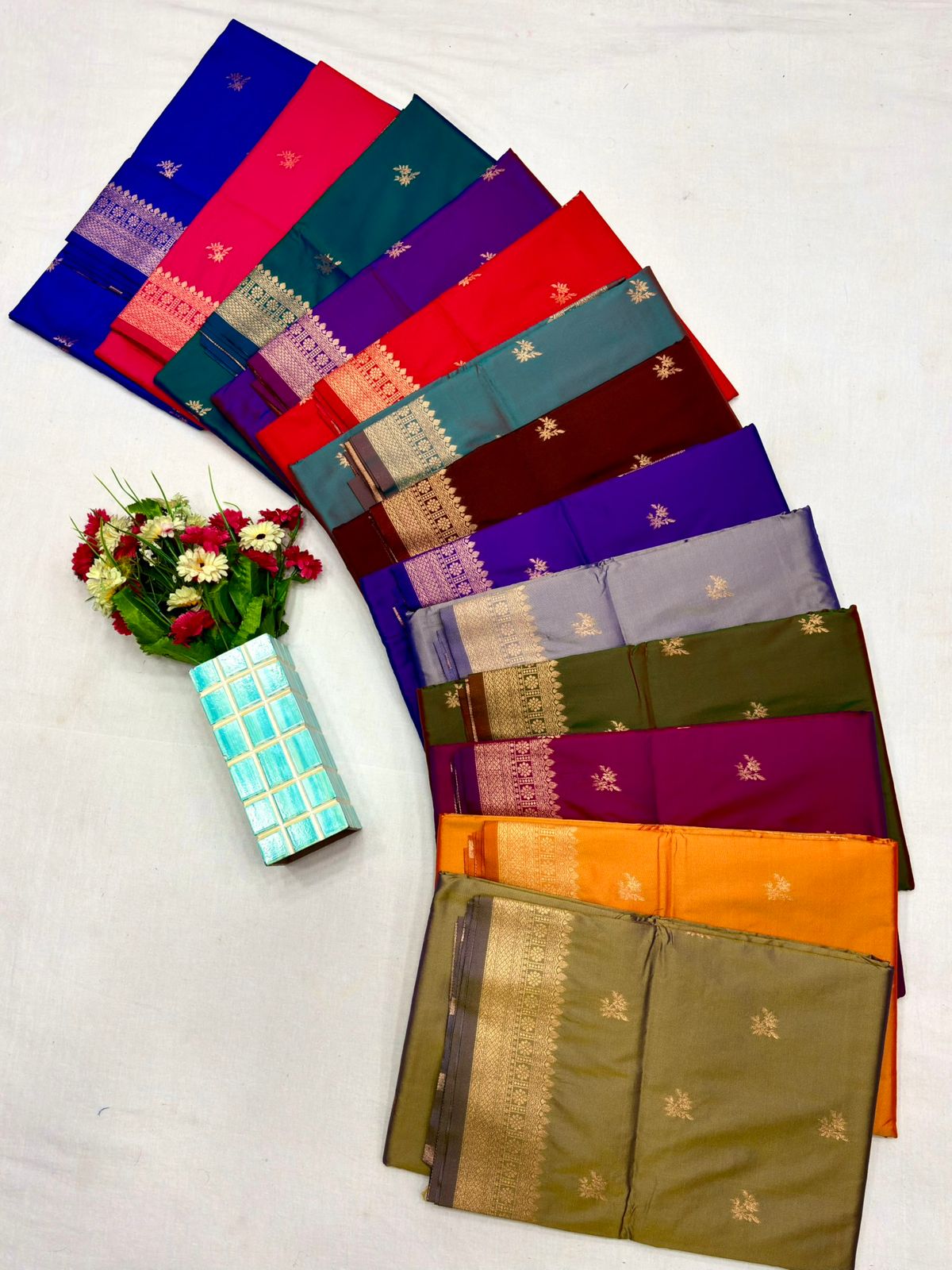 Traditional kanjeevaram pattu saree