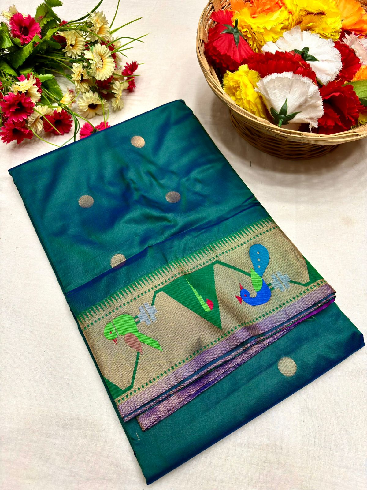 Manchali brocade paithani saree